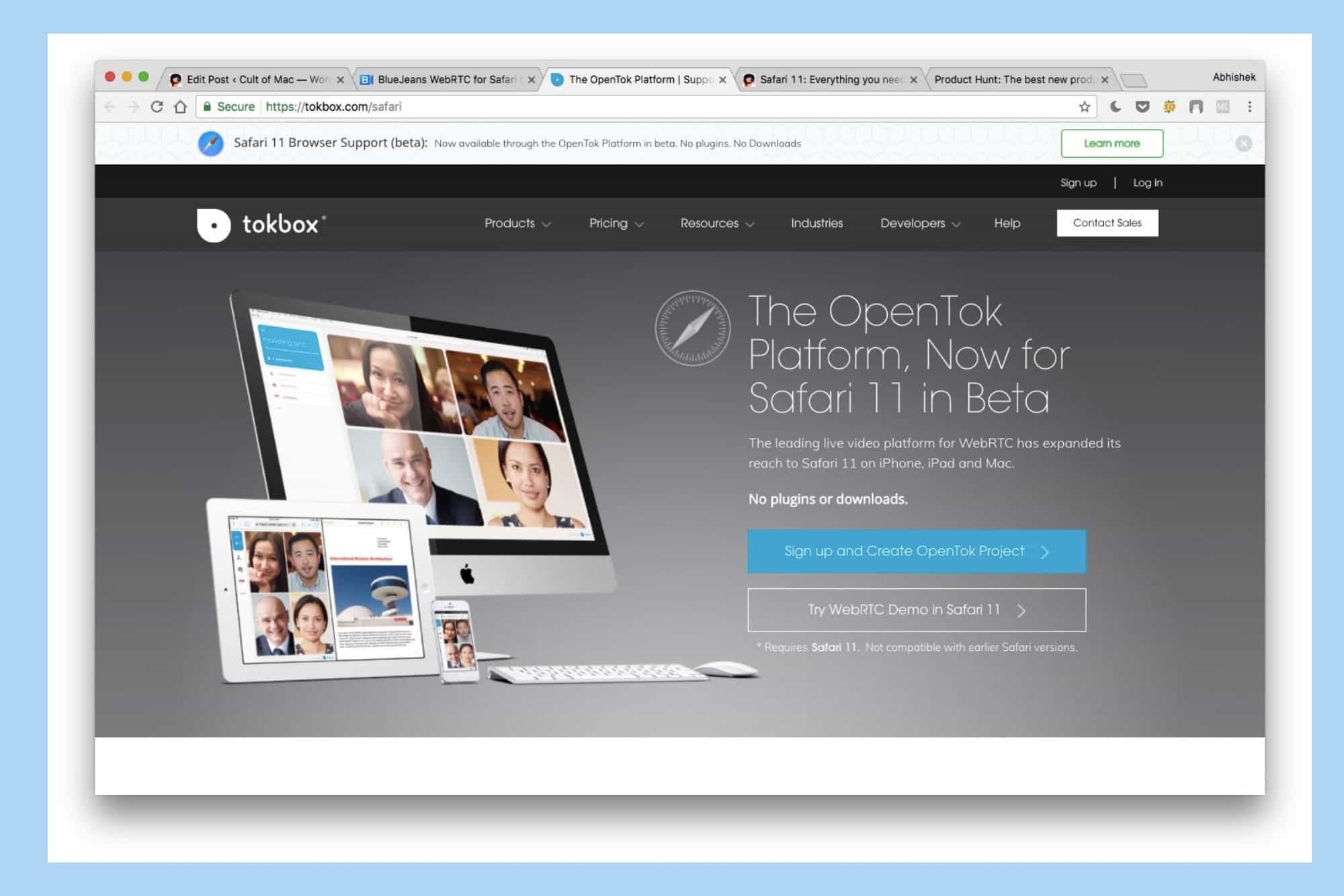 Safari 11 WebRTC support