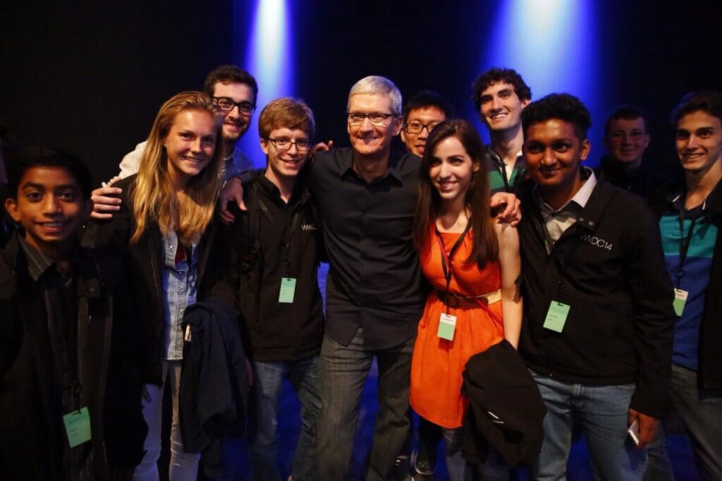 Tim Cook WWDC scholars 2014