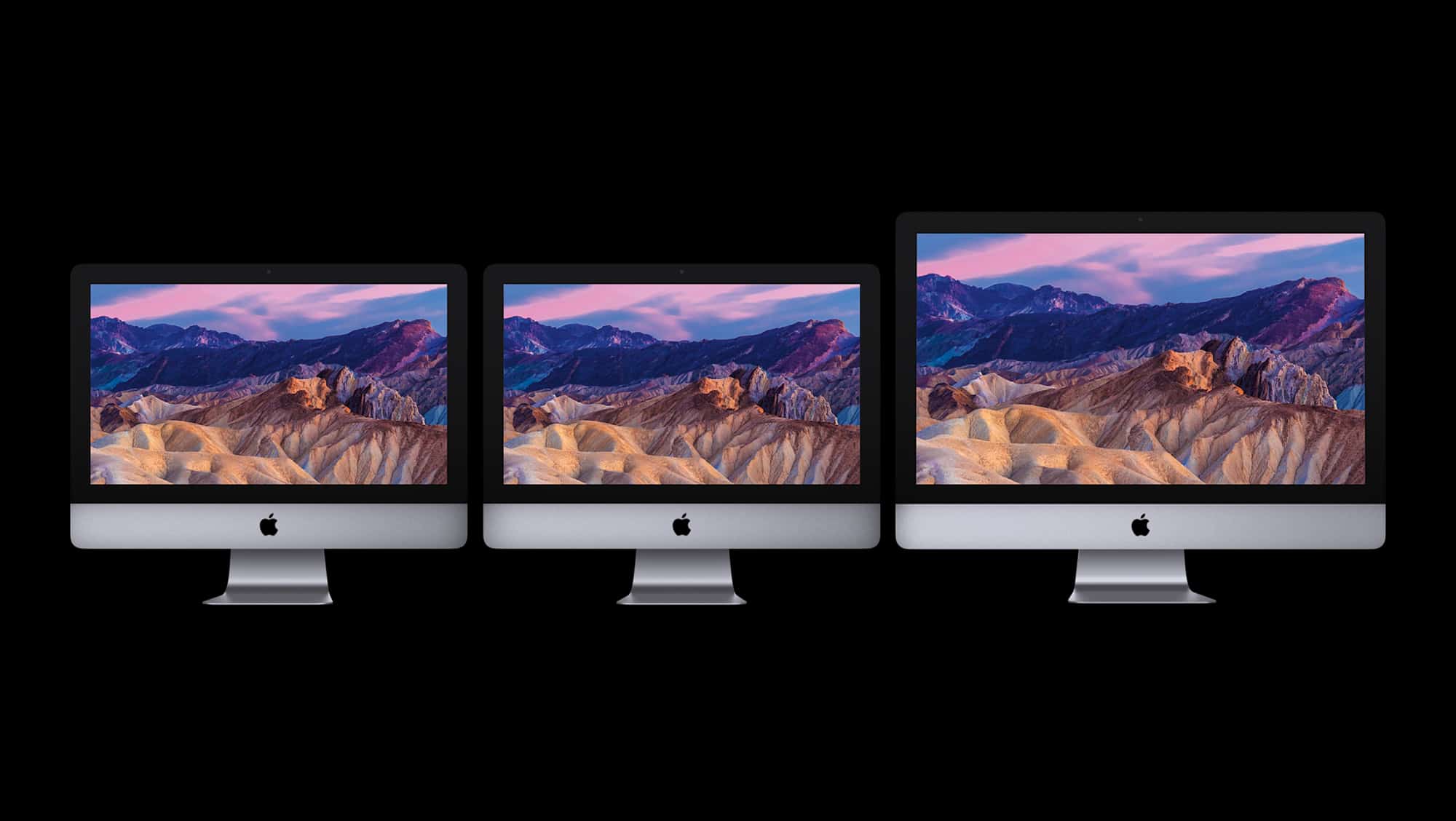 The 2017 iMac family.