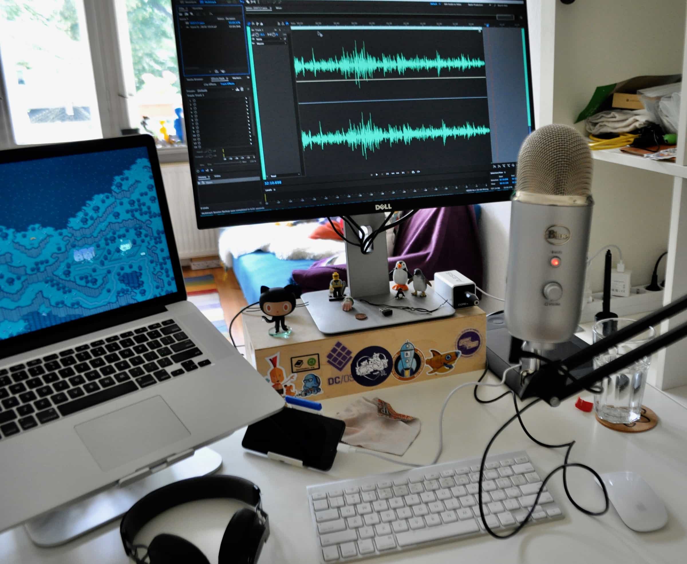 Chris Ward's podcasting setup