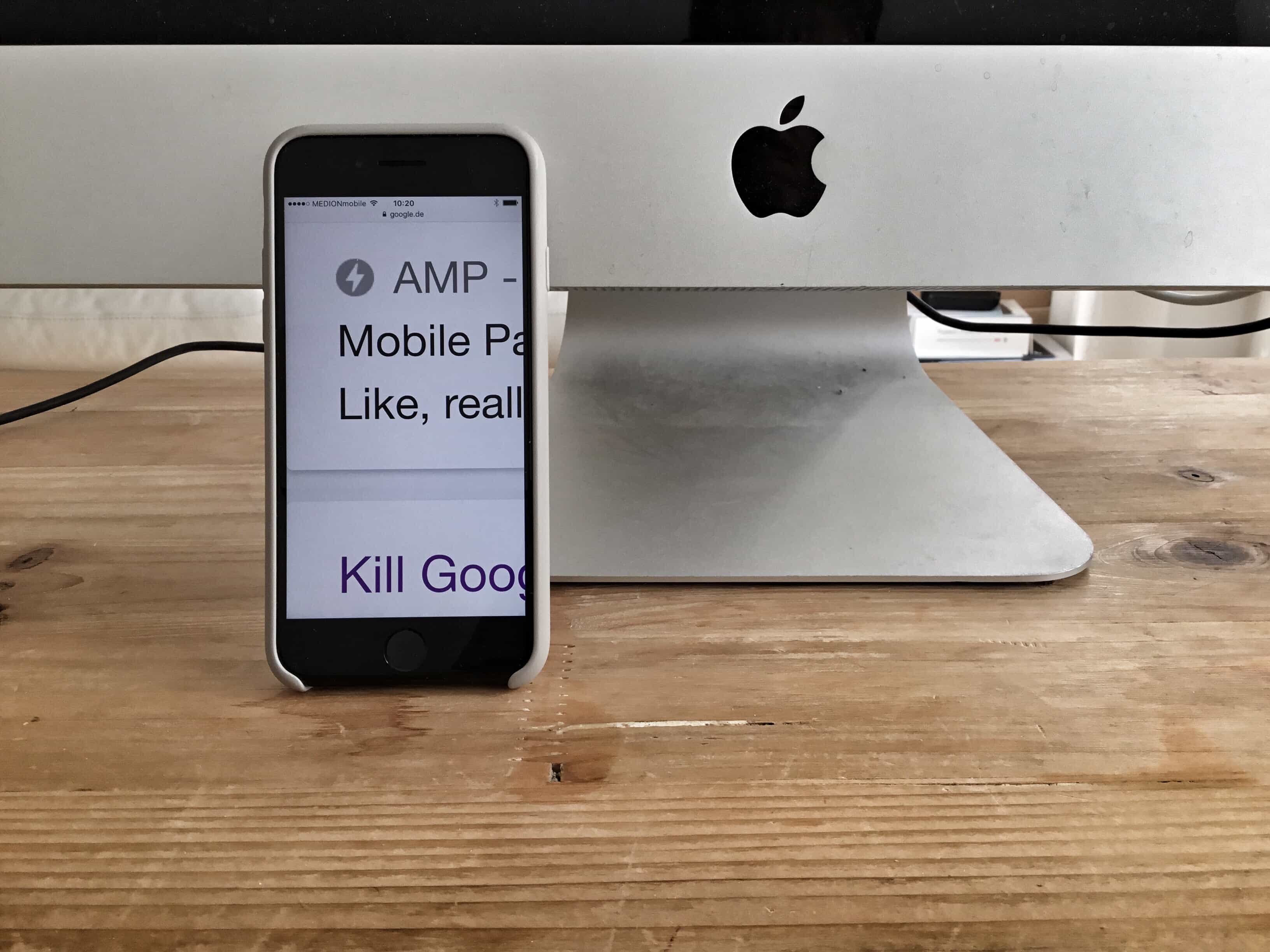 google amp iphone