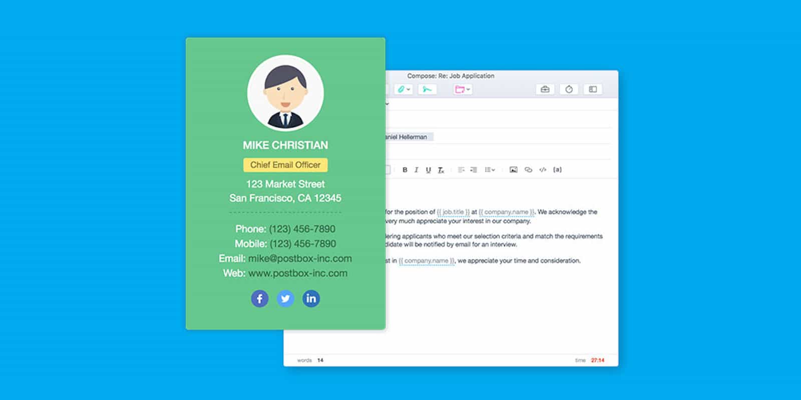 Postbox 5 is packed with tools that can save frequent emailers a lot of time and effort.
