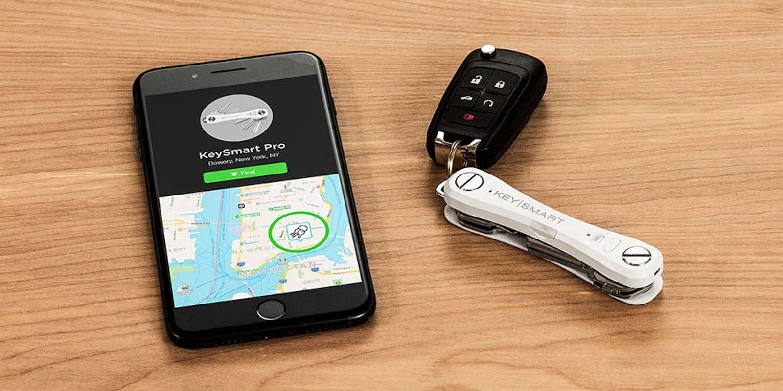 Forget your old key ring. This is a key keeper you can ring with your phone or find on a map, so you'll never lose it.
