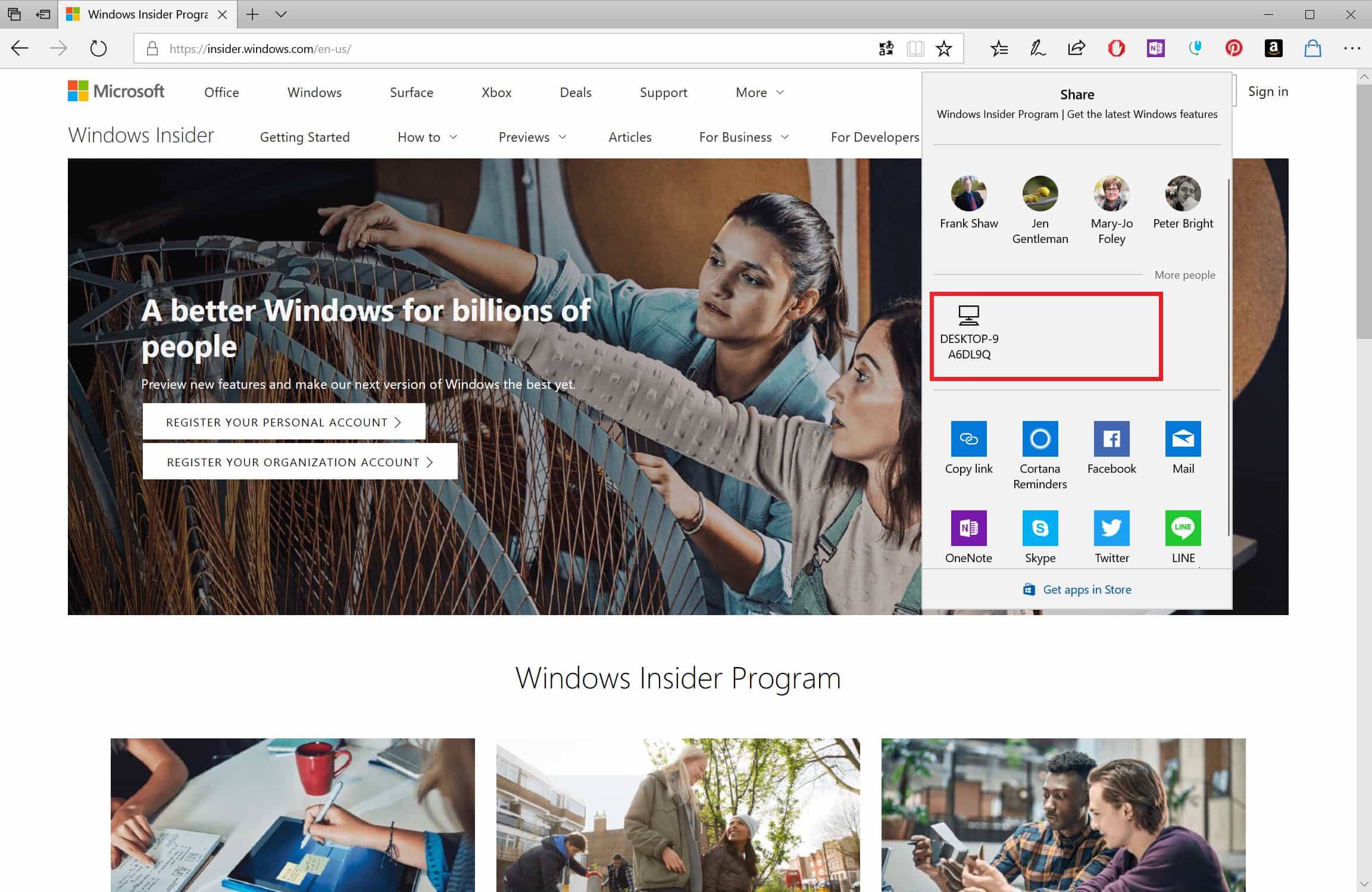 Windows 10 AirDrop