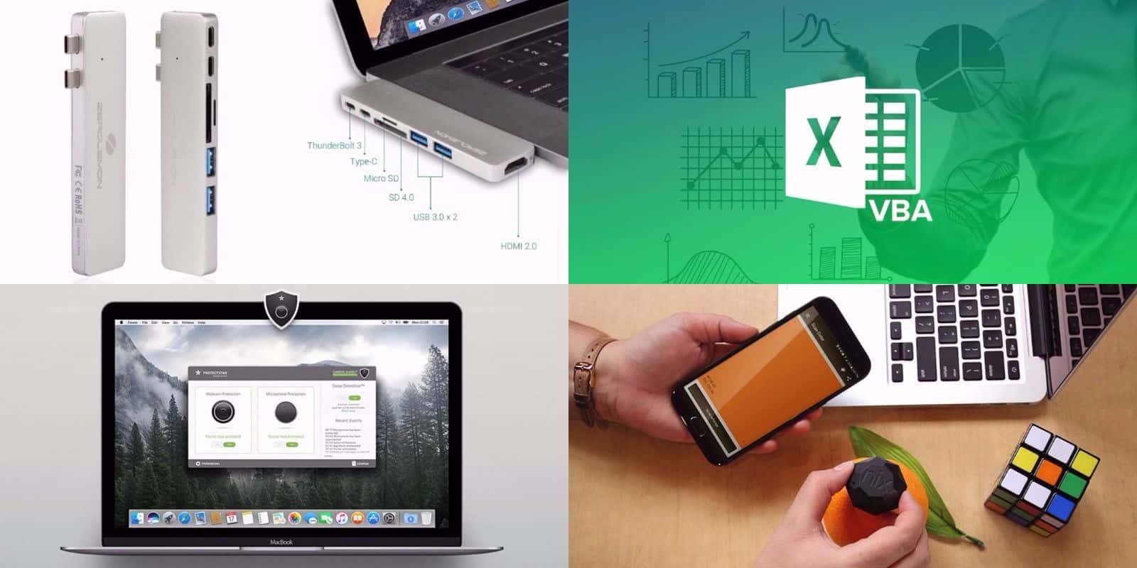 Instantly improve your Macbook's connectivity, security, and more.
