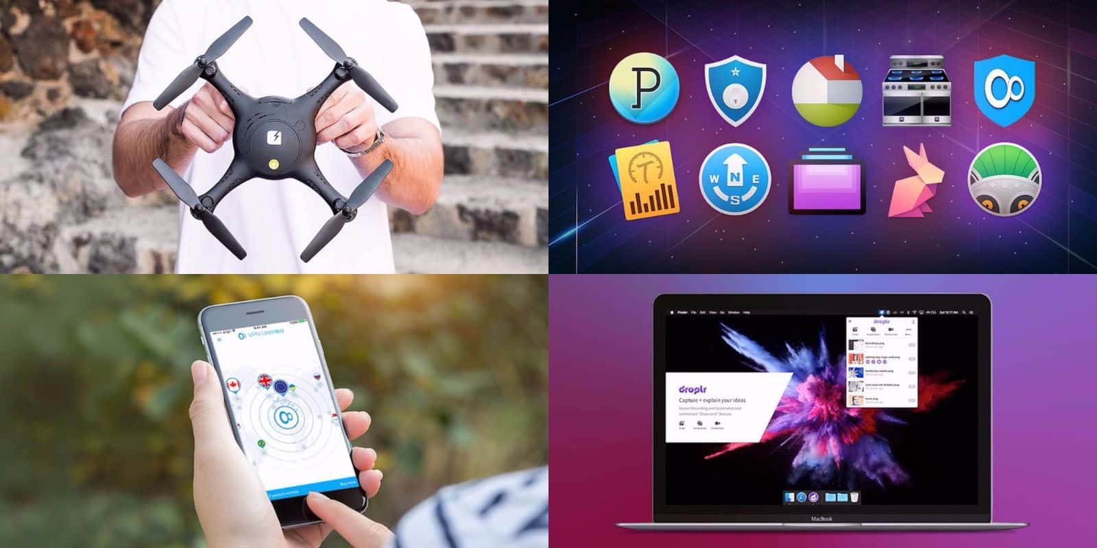 This roundup of post-Thanksgiving deals has drones, Mac apps, and more.
