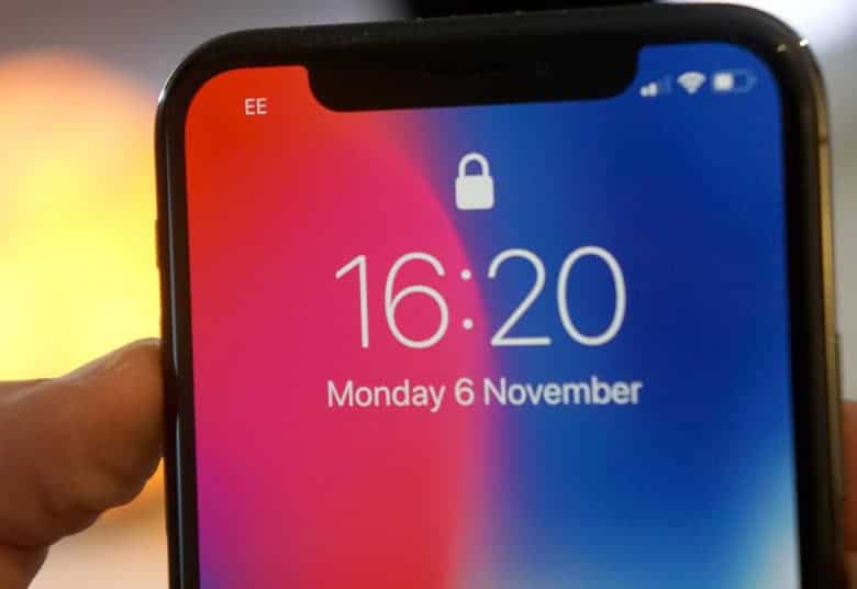 the notch on the iPhone x