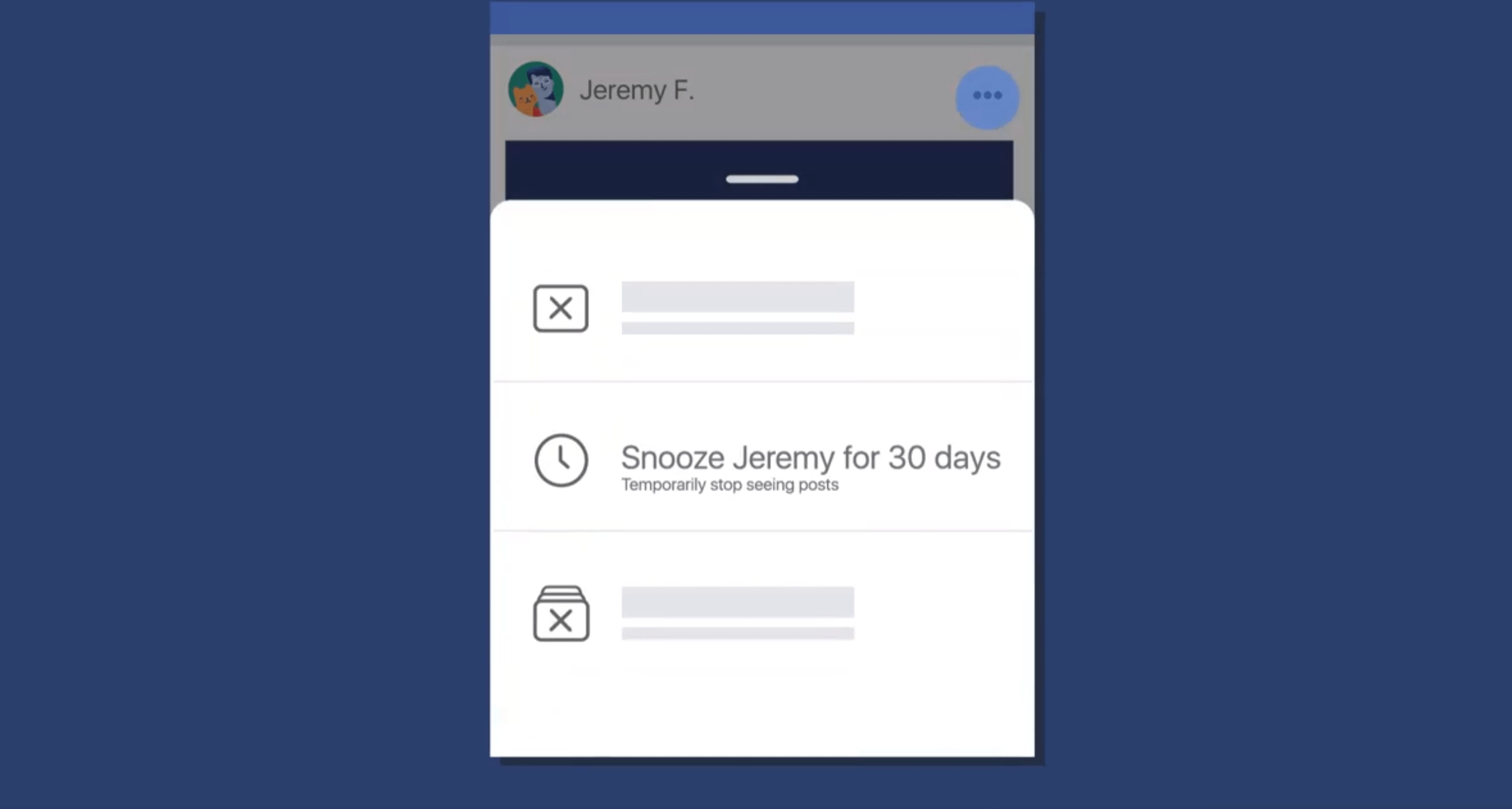 Facebook Snooze
