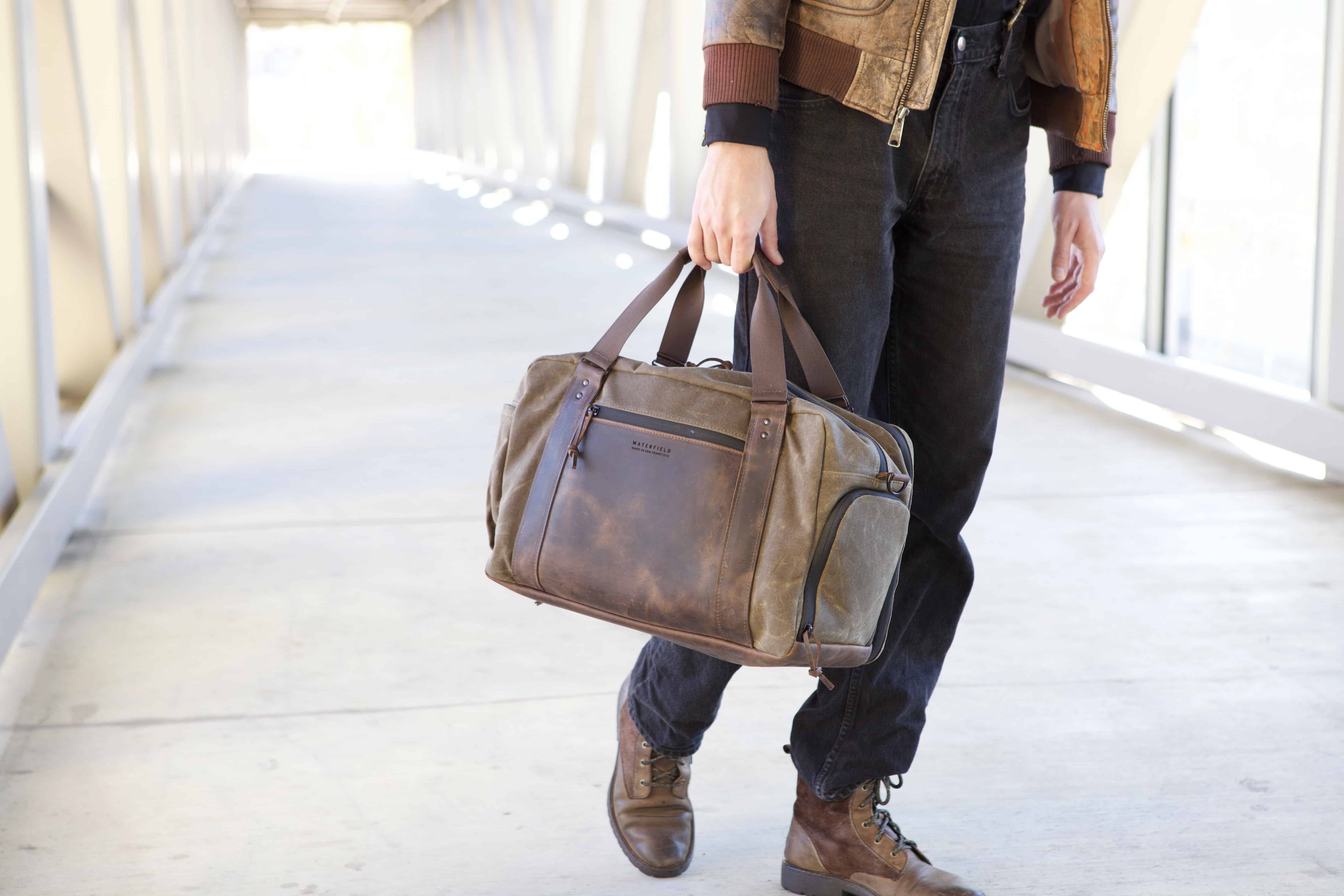 Canvas and leather atlas