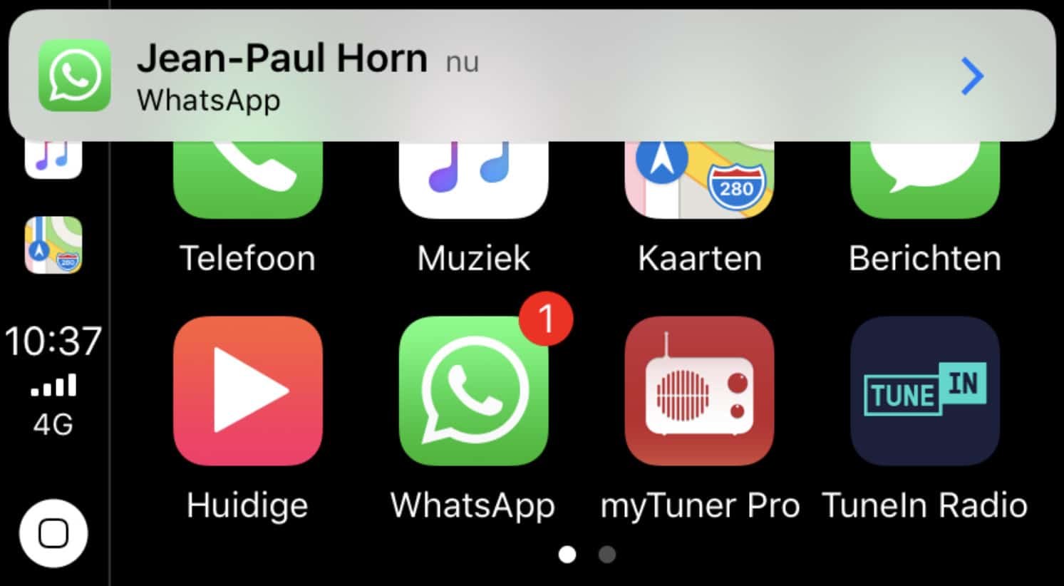WhatsApp CarPlay