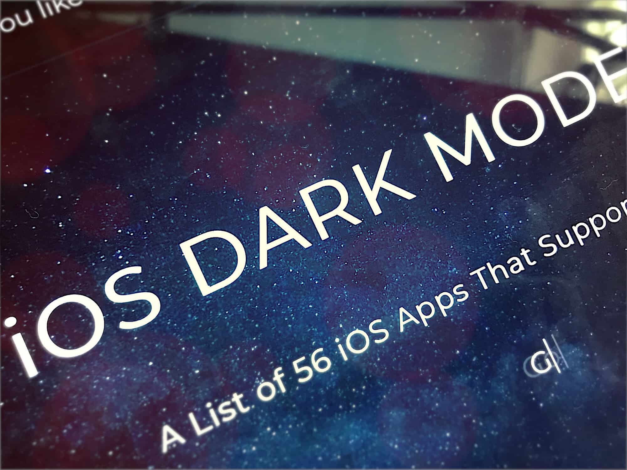 Dark Mode List