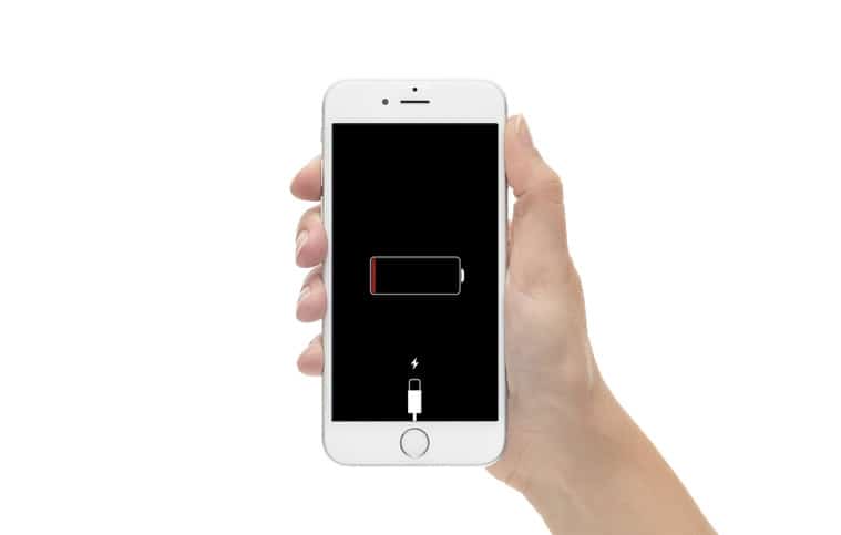iPhone 6 with a dead battery