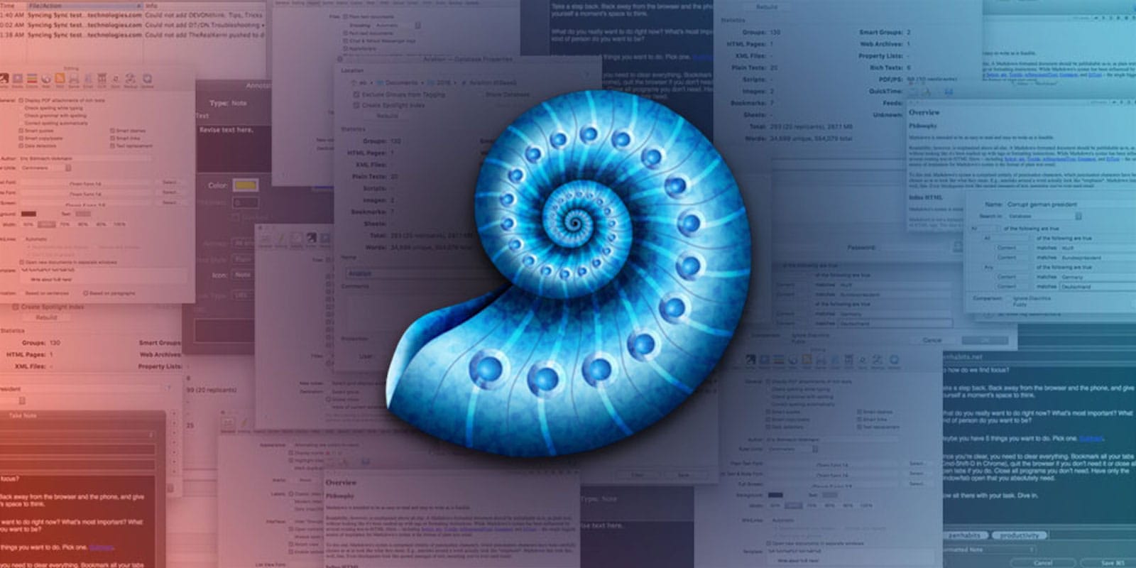 DEVONthink Pro collects and organizes all your work materials in a smarter way.
