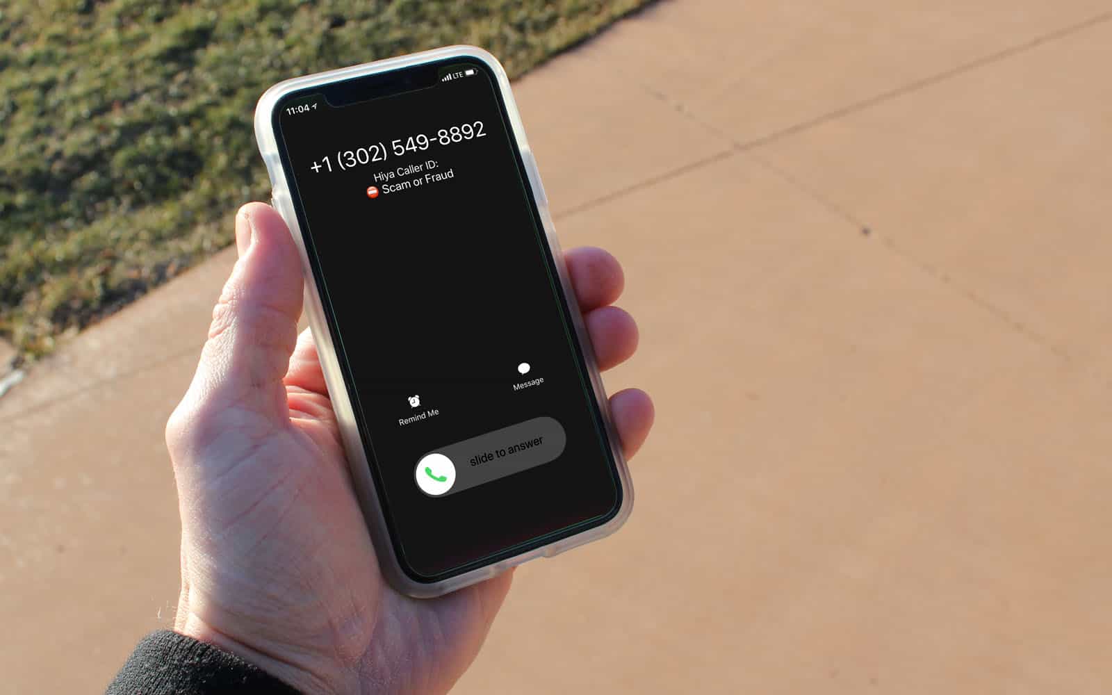 Incoming Scam Phone Call