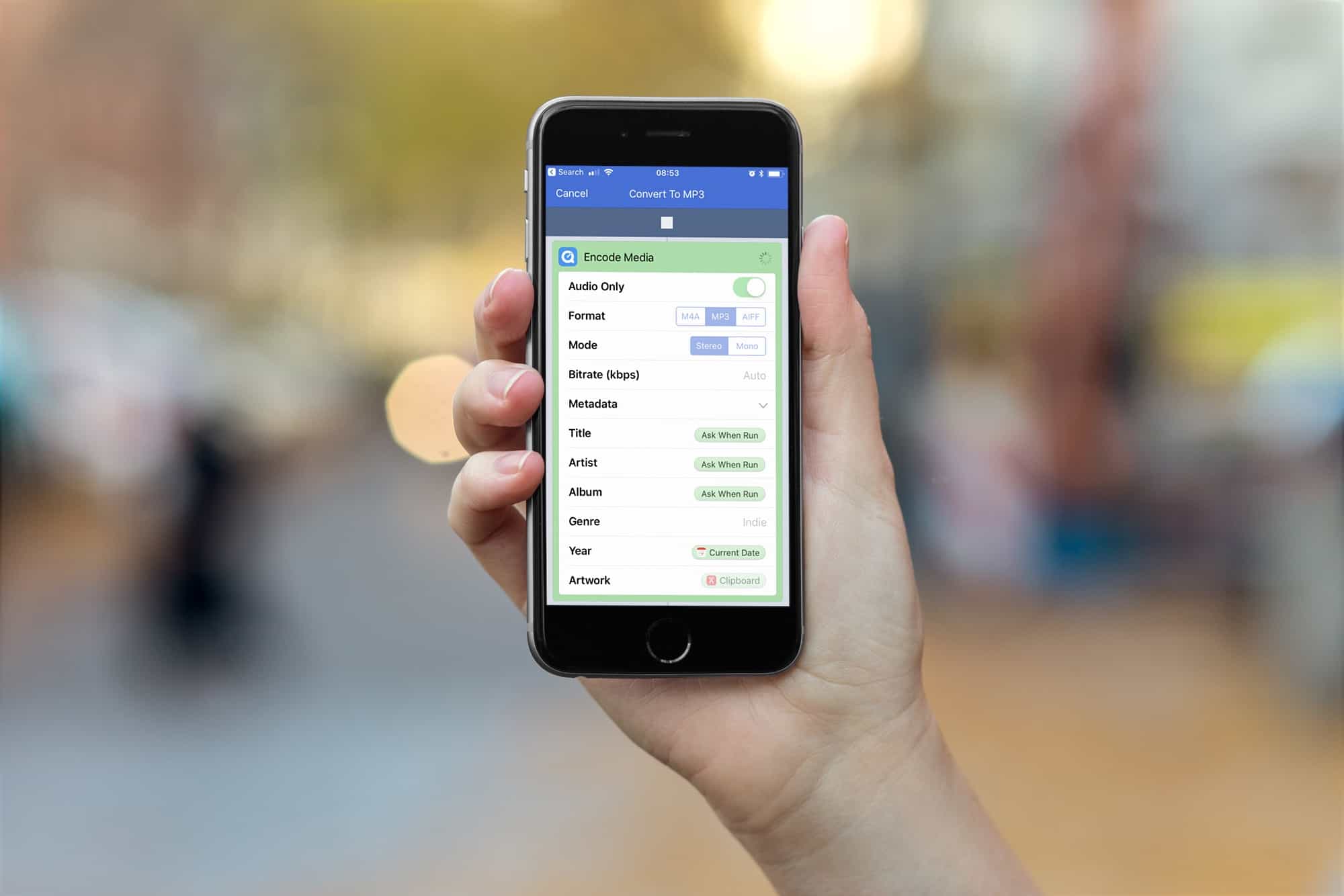 convert MP3 iPhone workflow