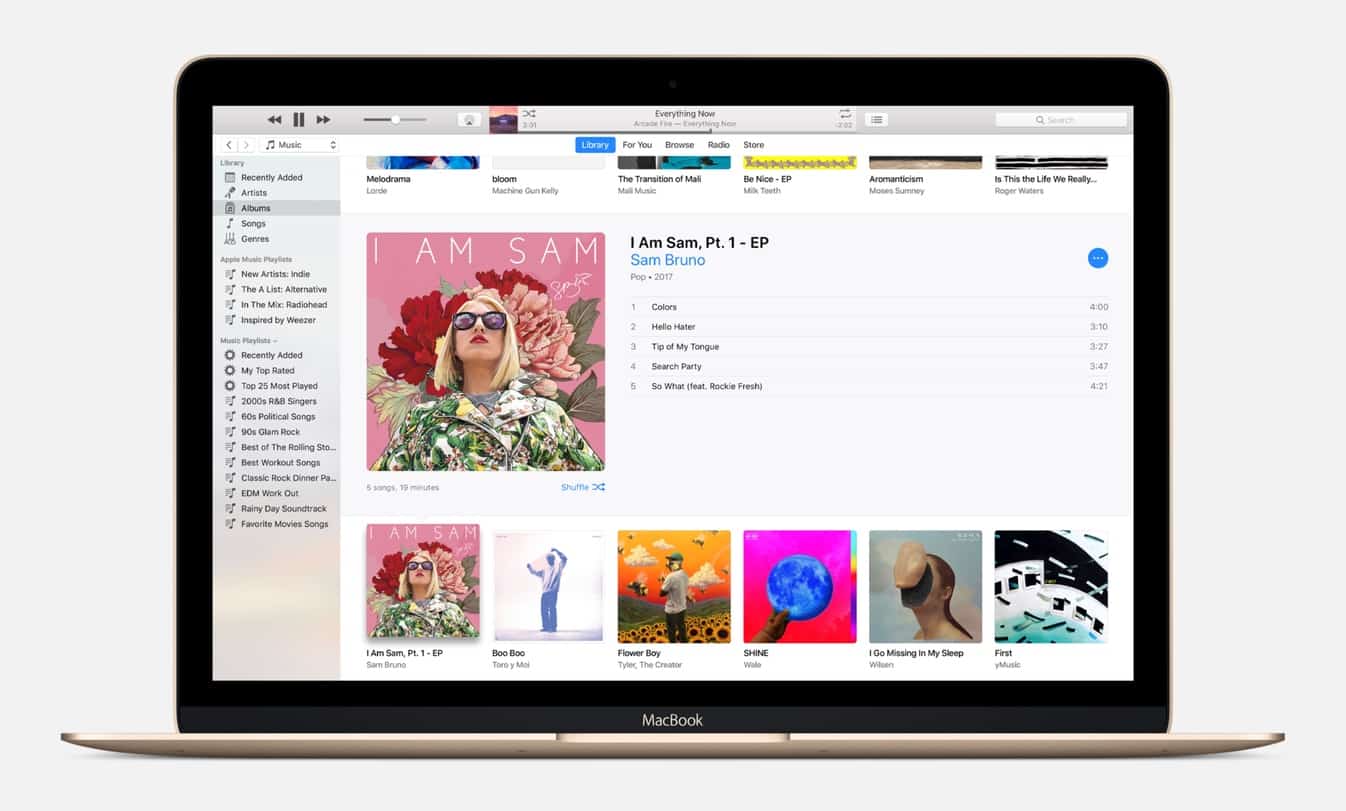 iTunes music sales still around