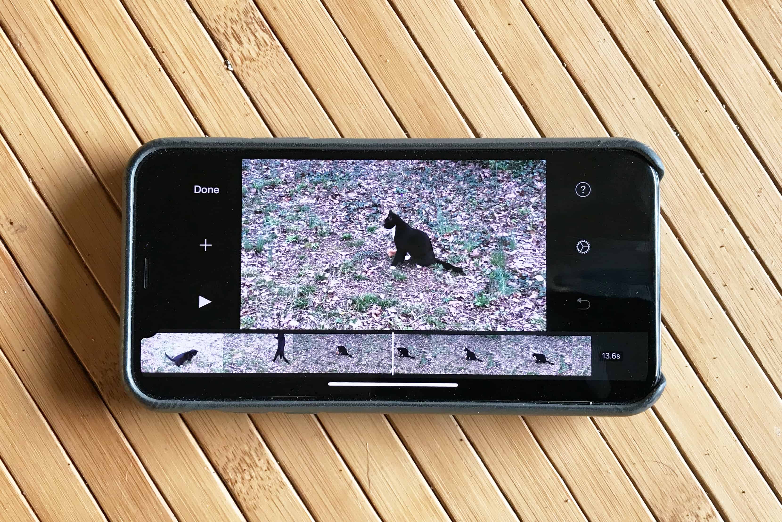 iMovie on iPhone X