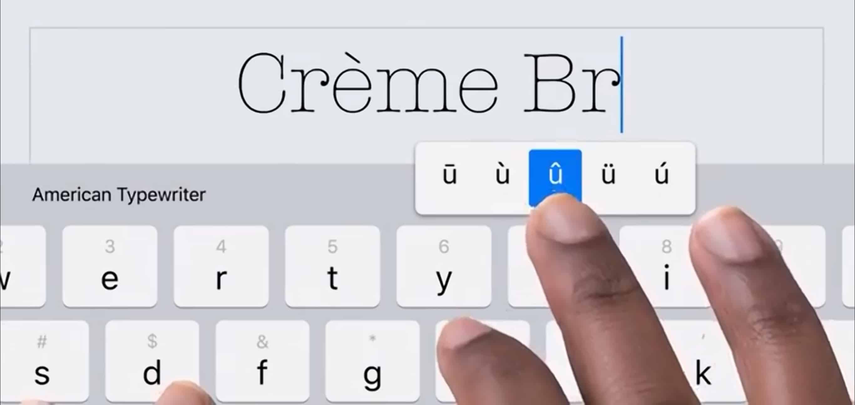iPad keyboard tips