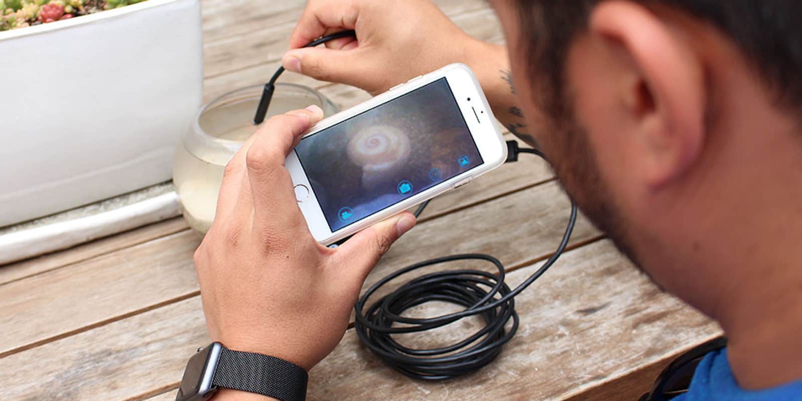 This endoscopic camera offers a line of sight into deeply buried problems where eyes can't reach.
