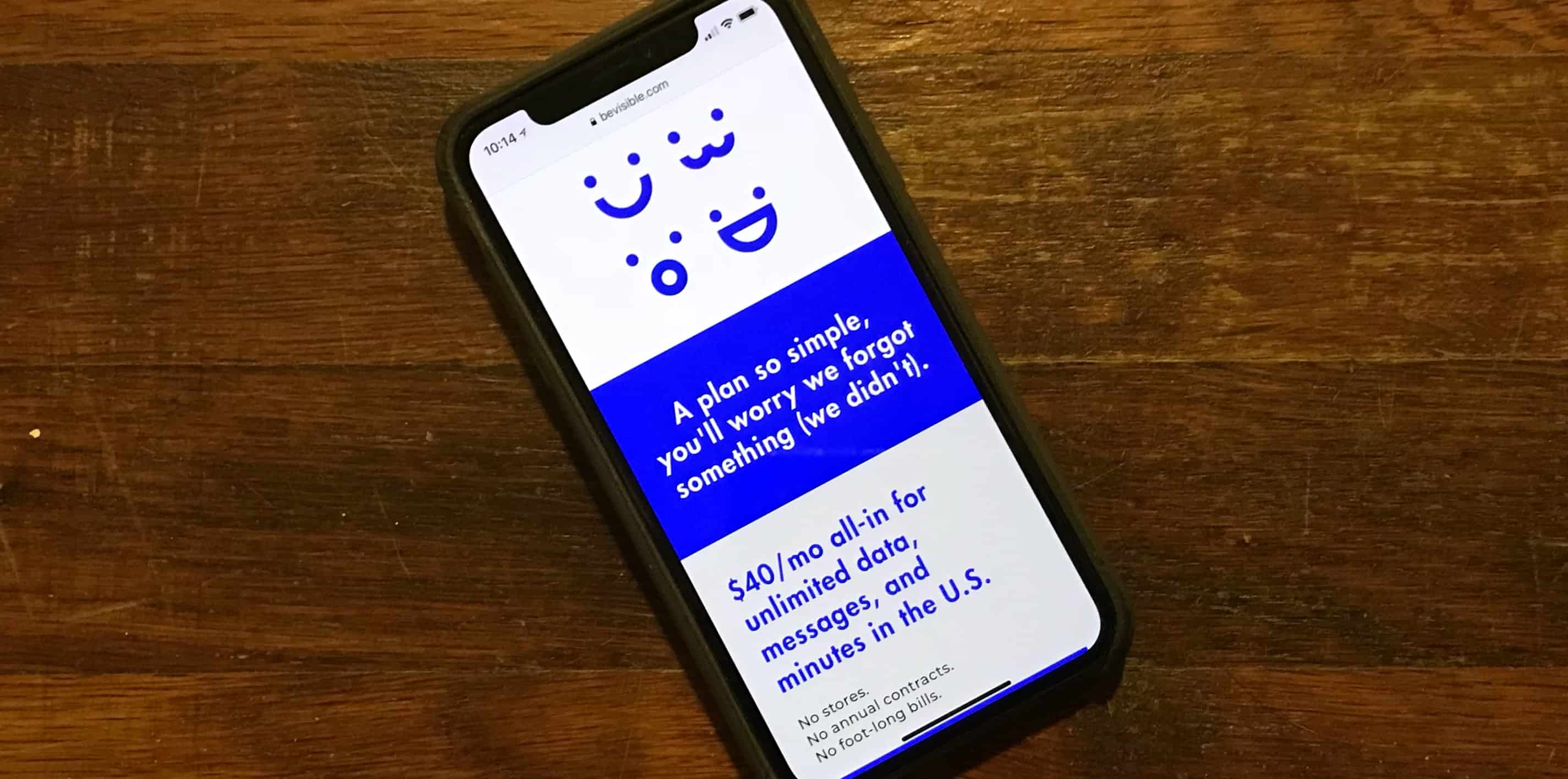Visible offers discount Verizon service, and it's currently iPhone only.