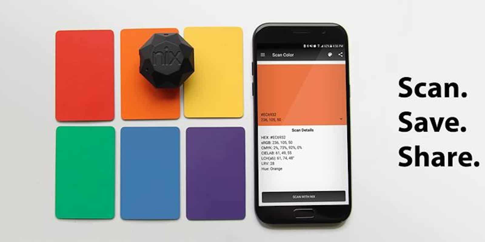 Capture colors perfectly for all kinds of projects, from digital design to home renovation.