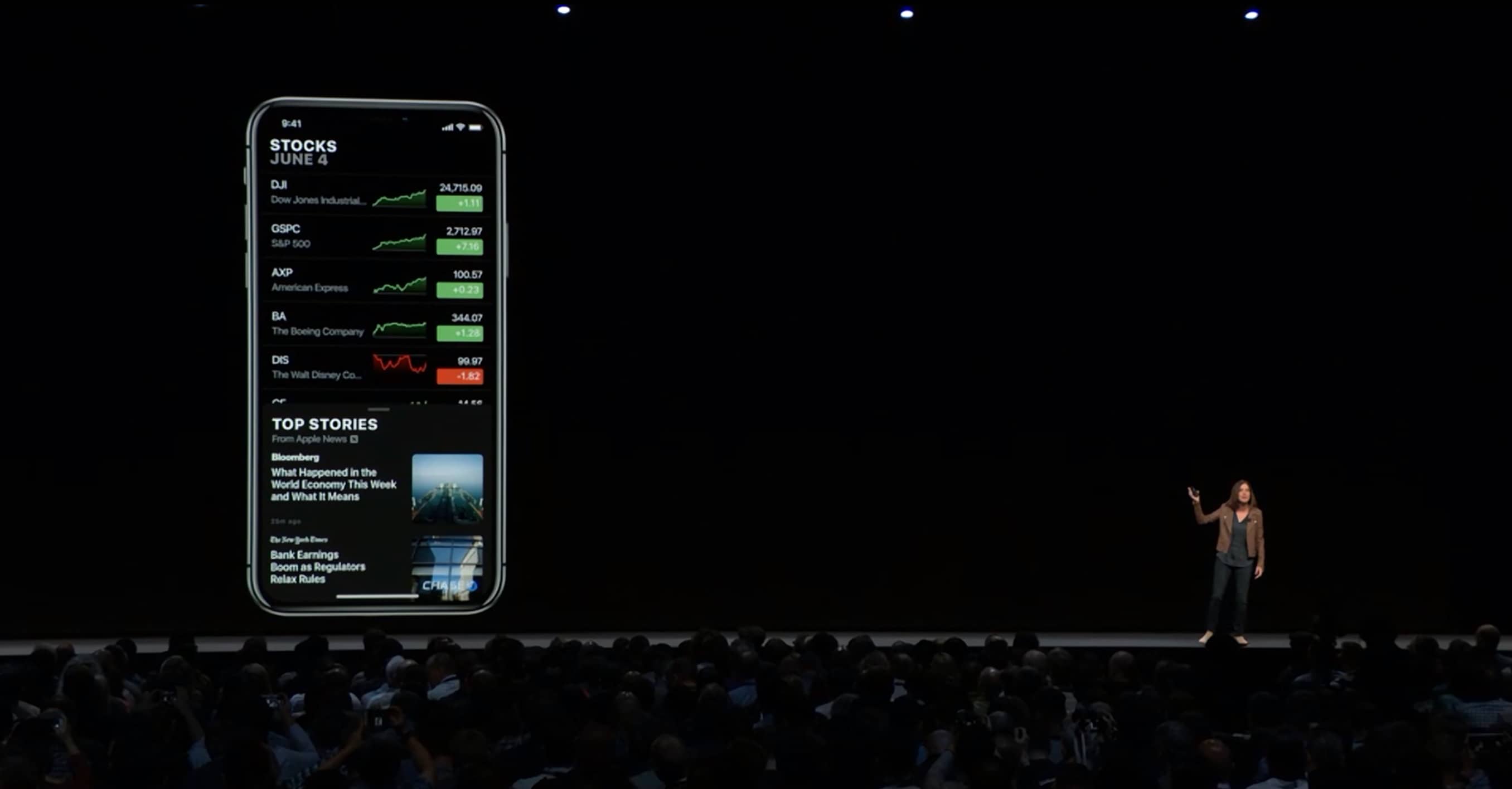Stocks iOS 12