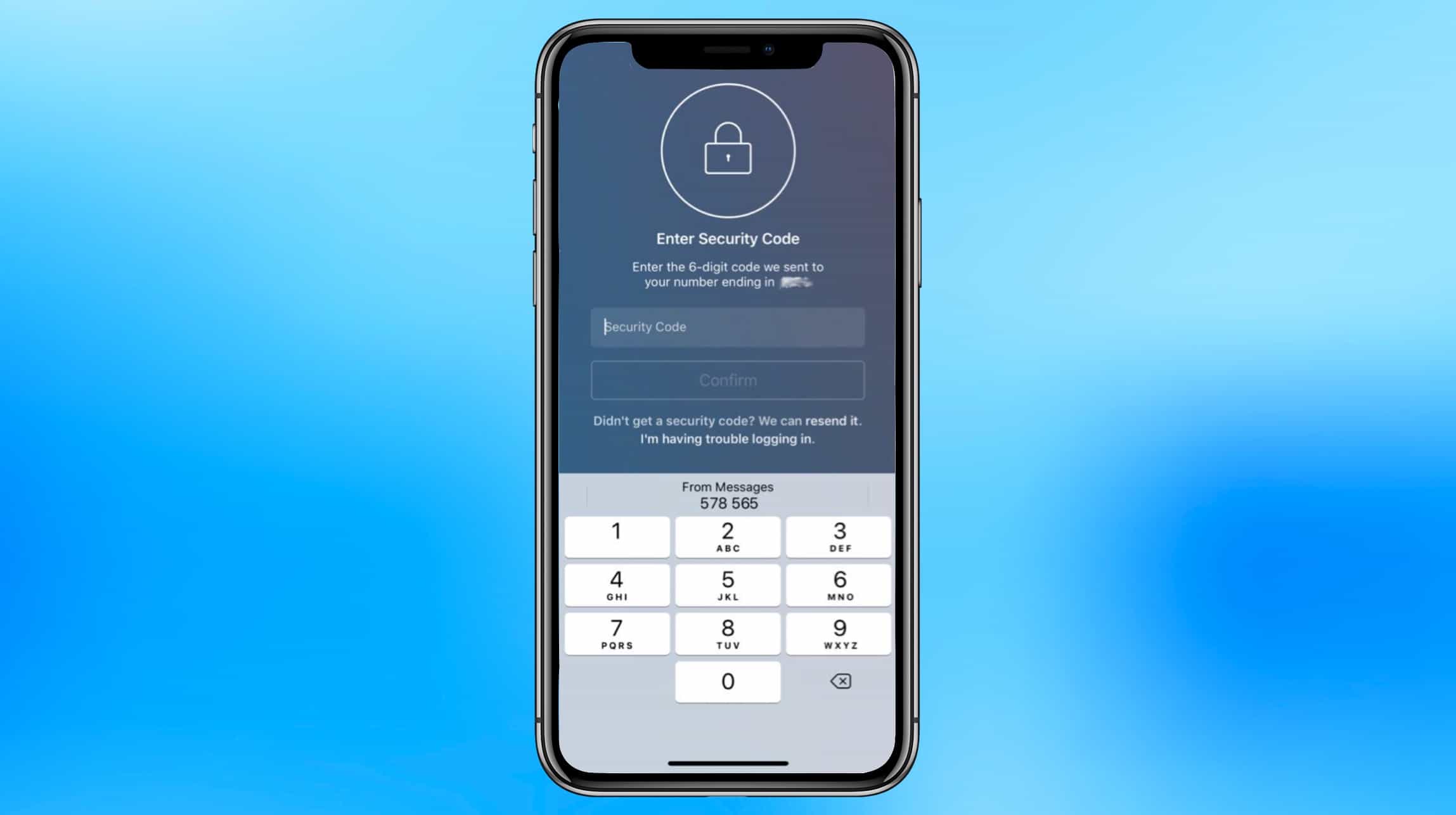 iOS 12 makes two-factor authentication easy.