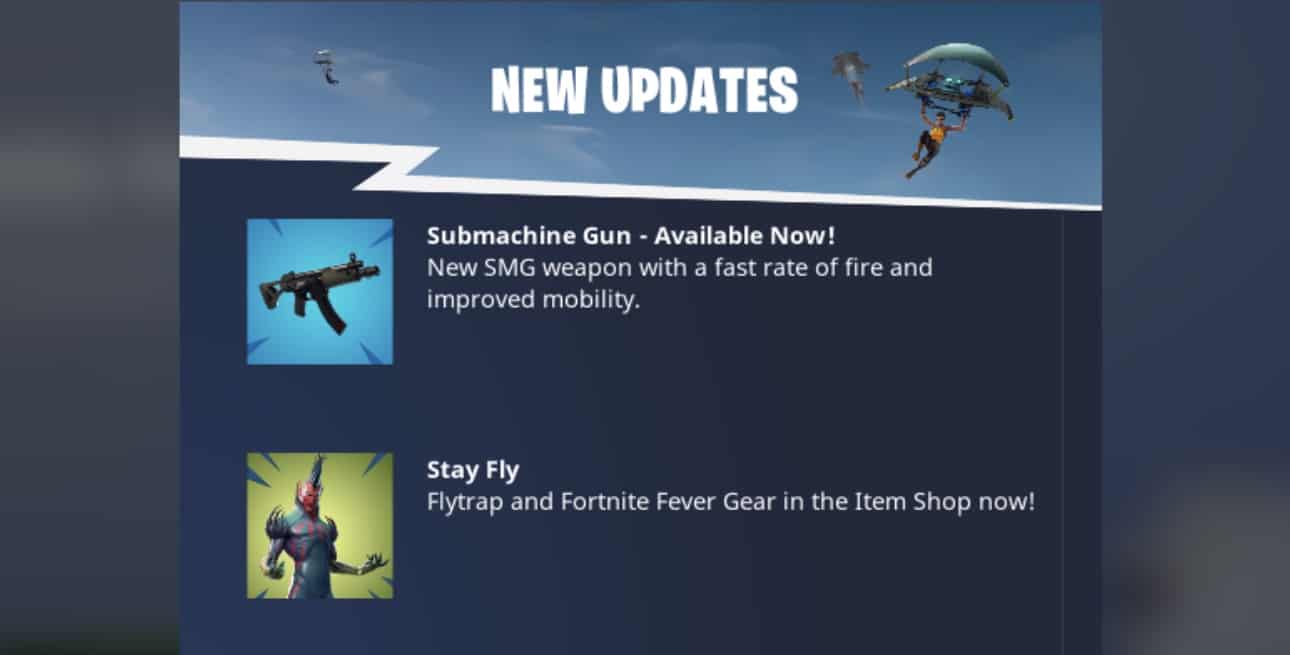 Fortnite submachine gun