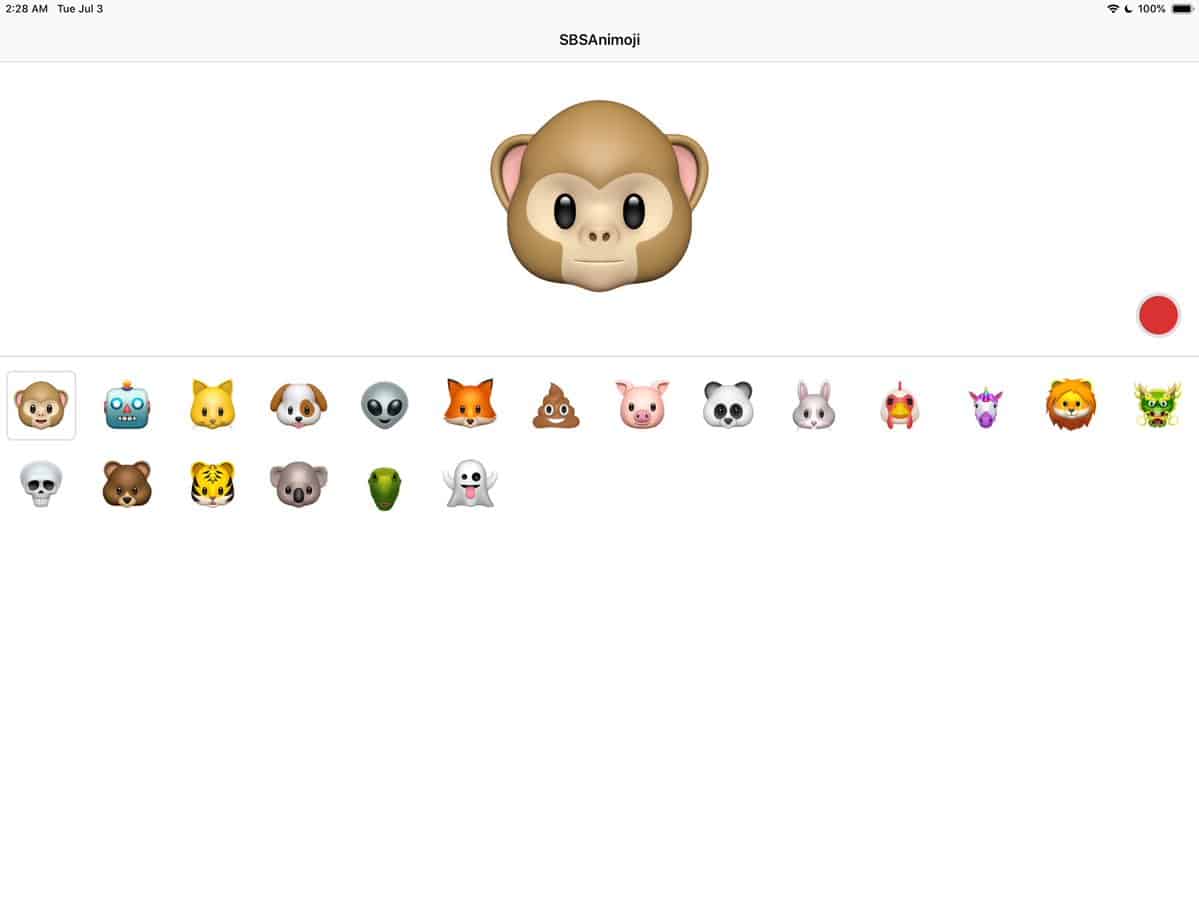 AvatarKit for iPad in iOS 12