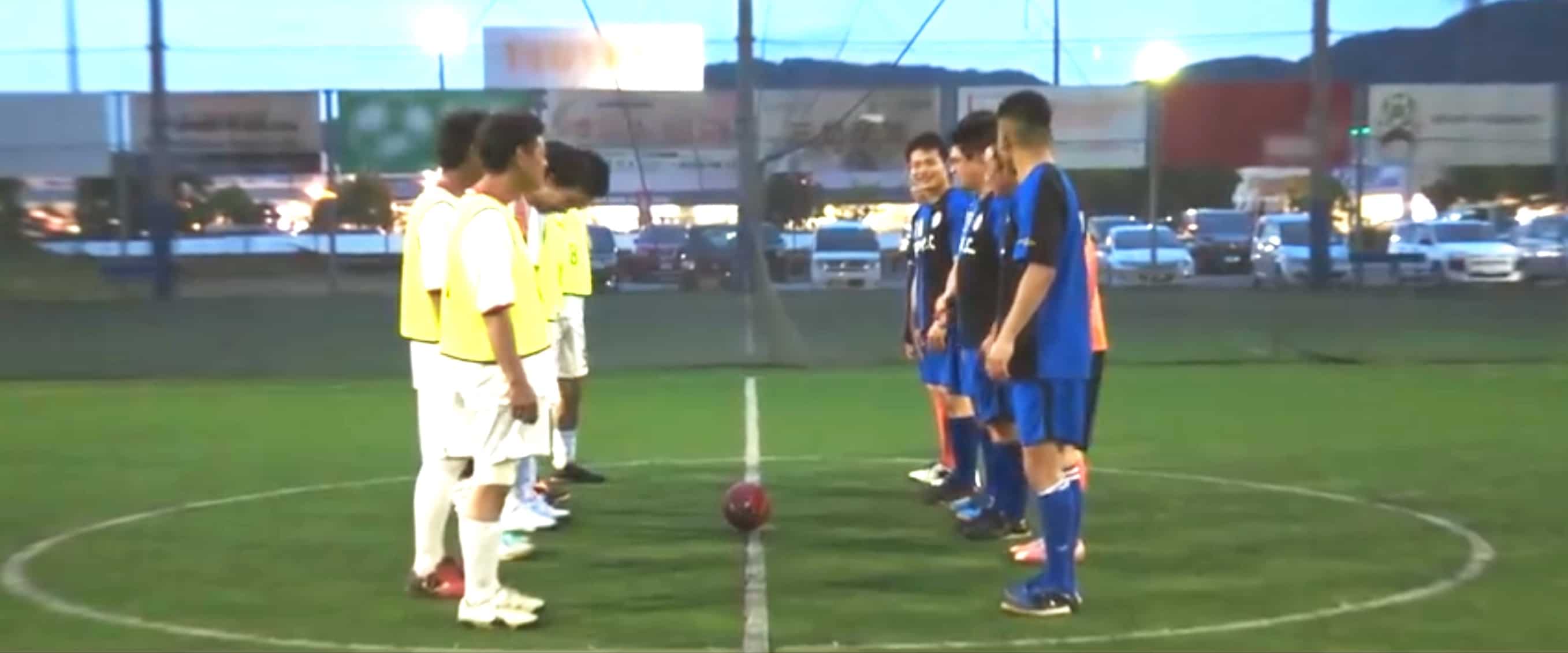 A Shot on iPhone video features Buddhist monks playing football.