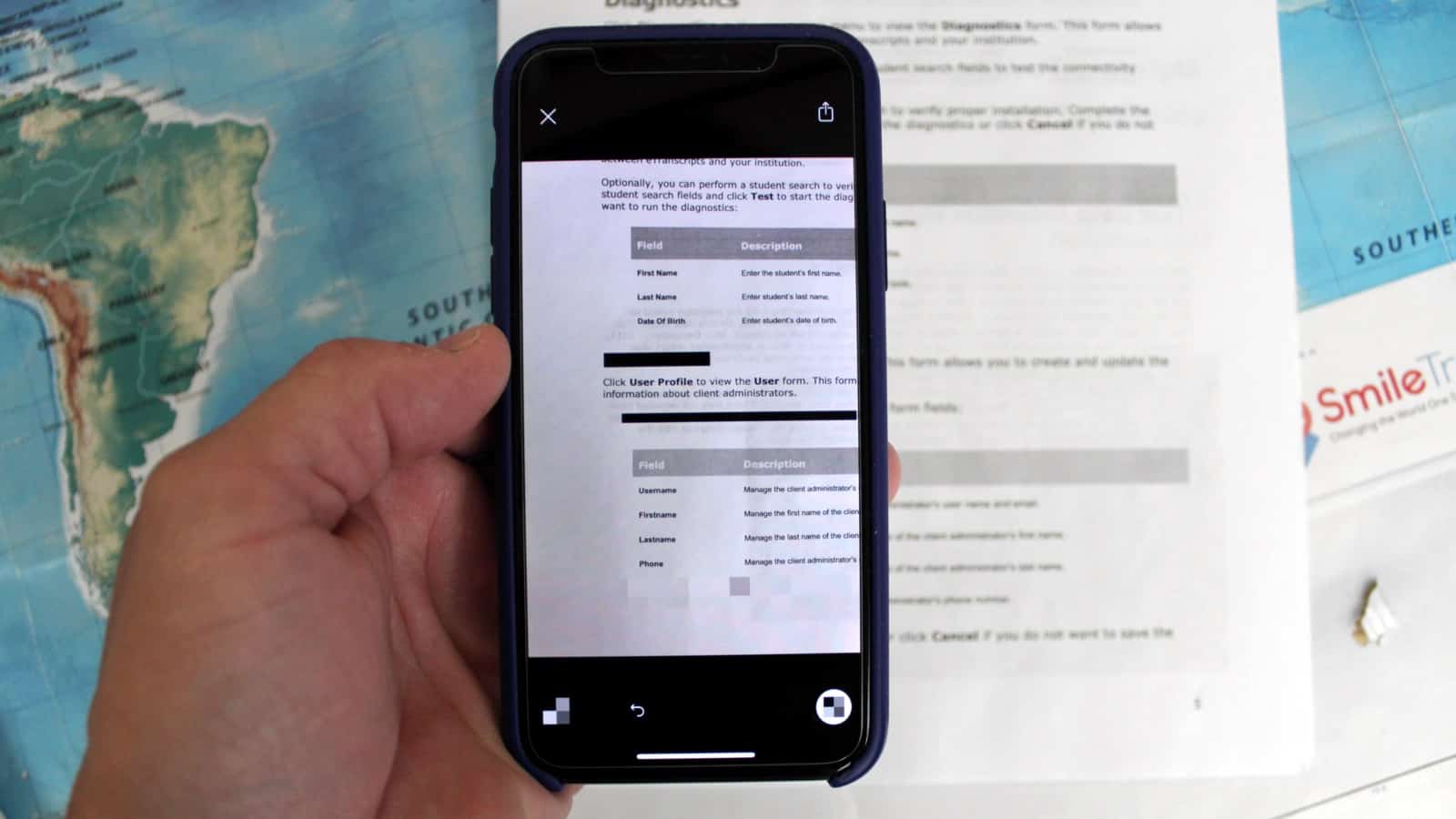 Annotable redacted information in document