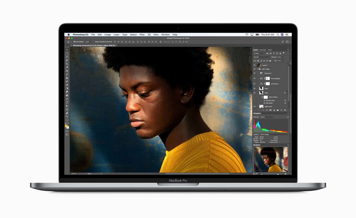 The new MacBook Pros feature True Tone technology for 