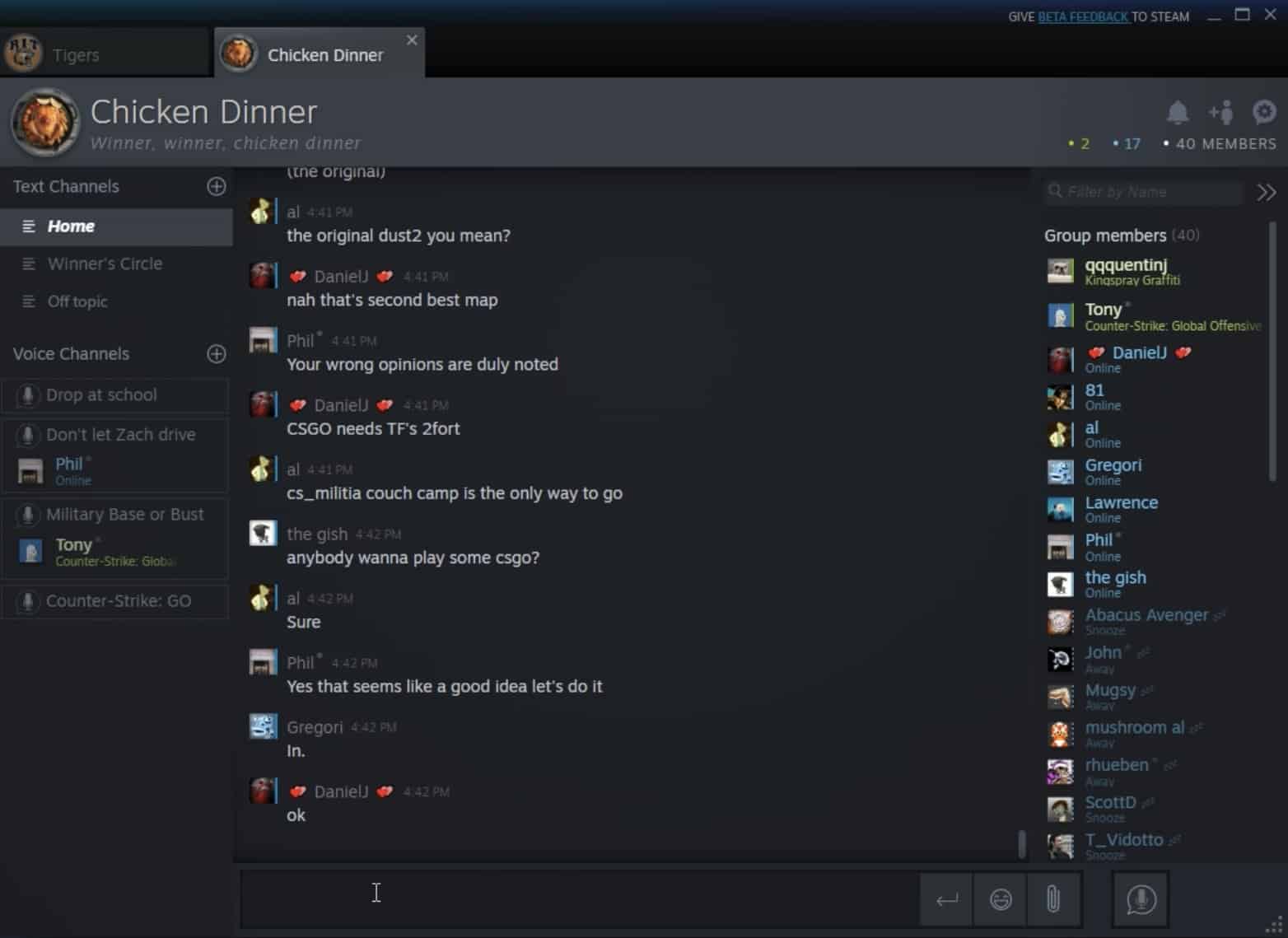 Steam Chat