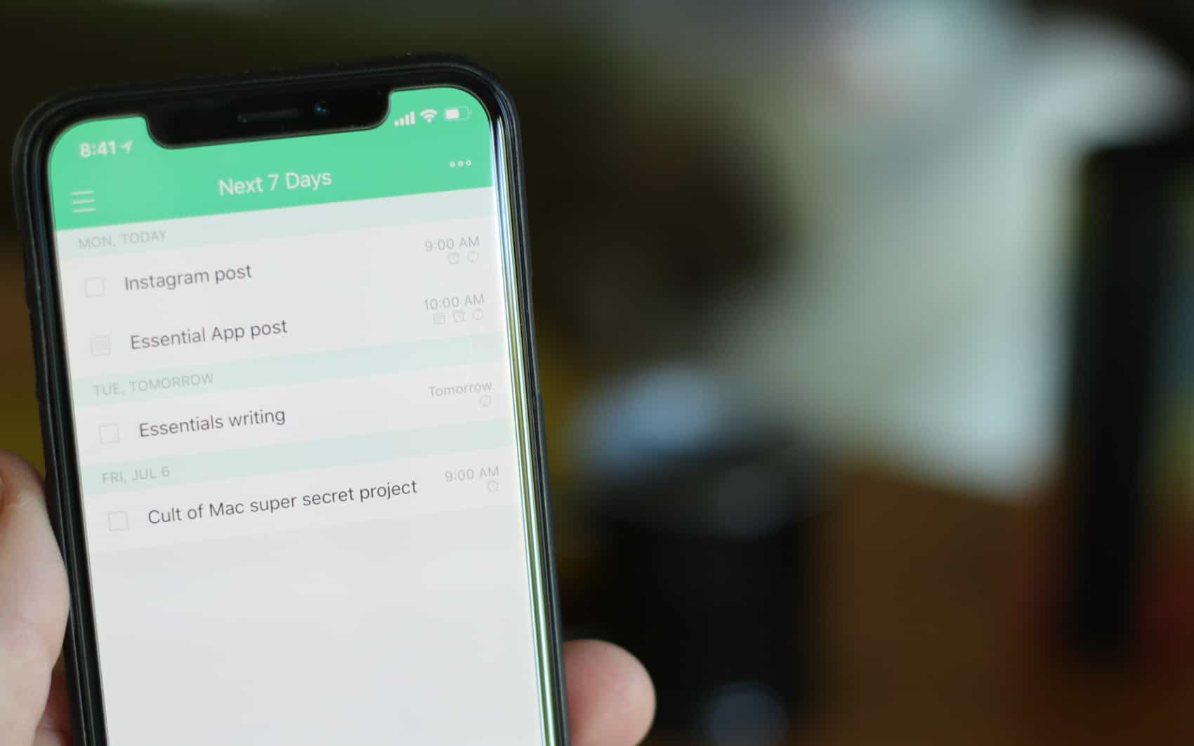 Ticktick next week tasks