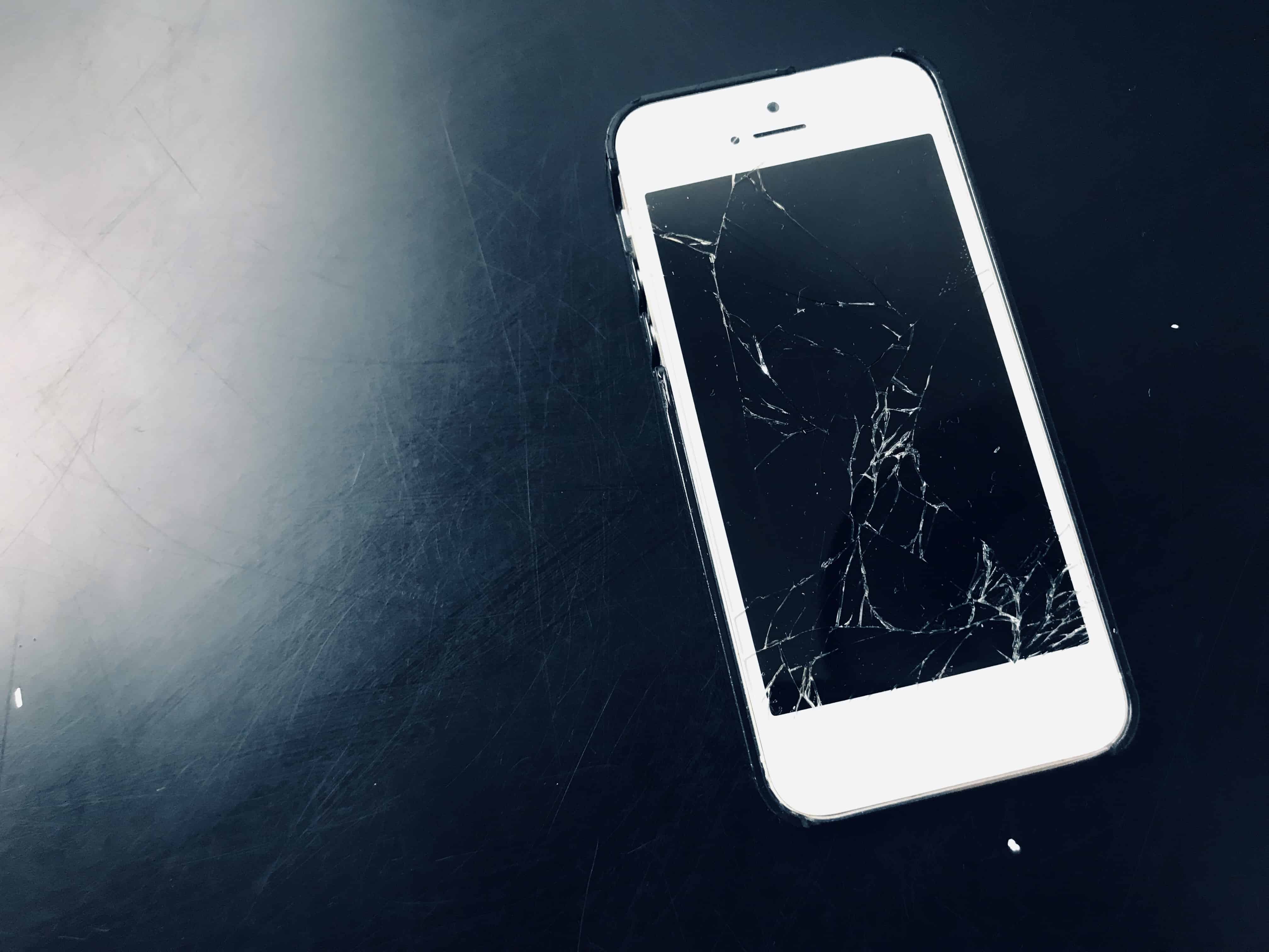 broken iPhone screen