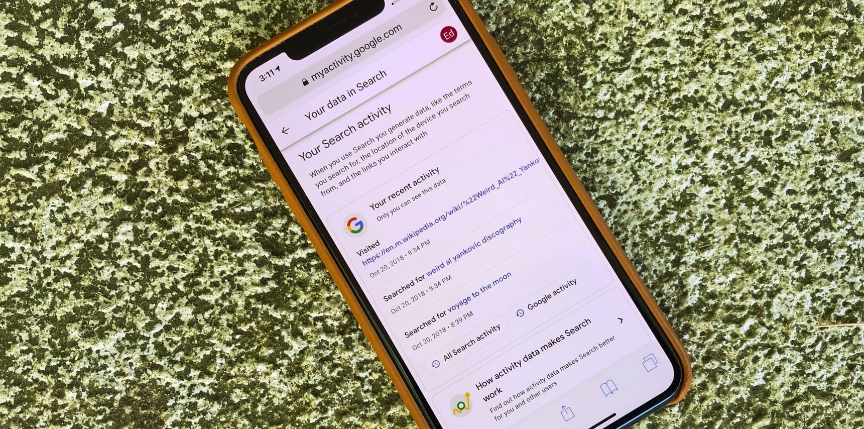 With just a couple of taps you can erase your Google search history.
