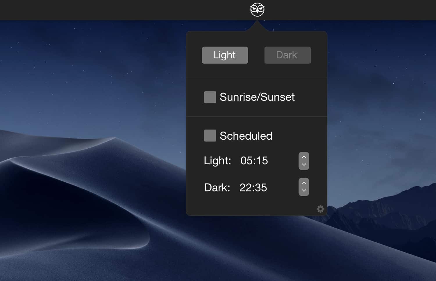 NightOwl dark mode