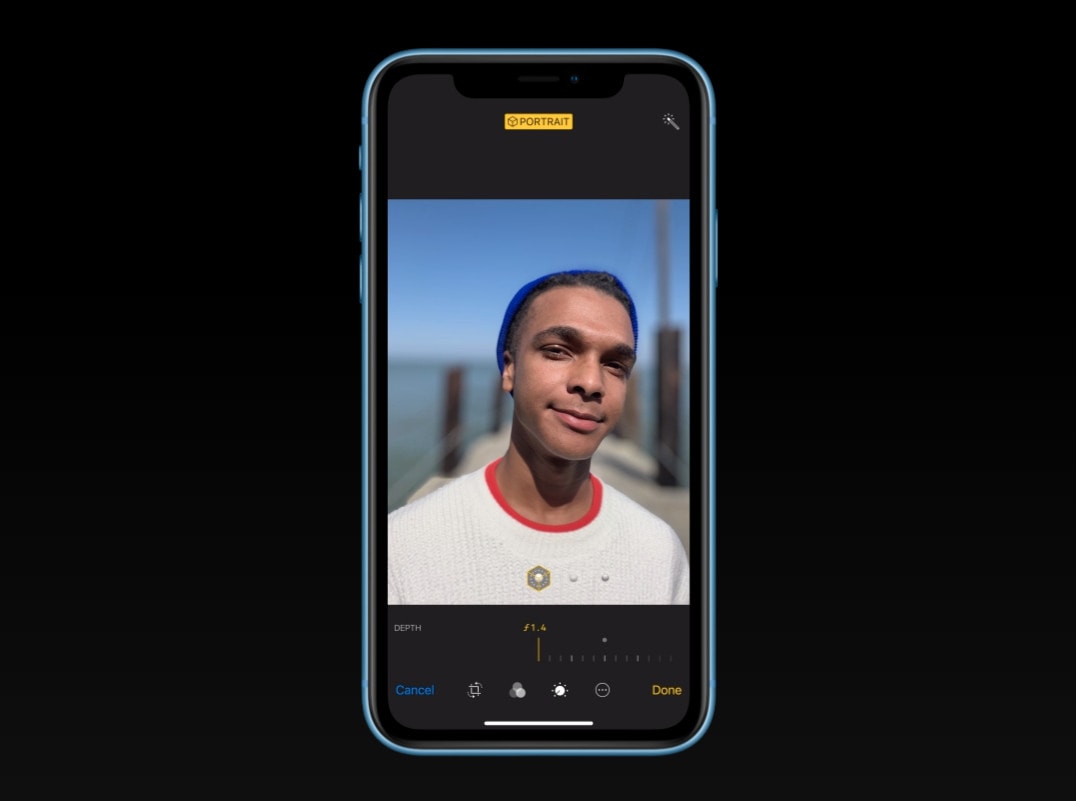 iPhone XR selfies