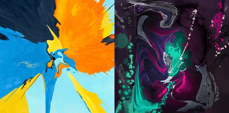The 2018 iPad Pro wallperars are paintings, not the usual photos.