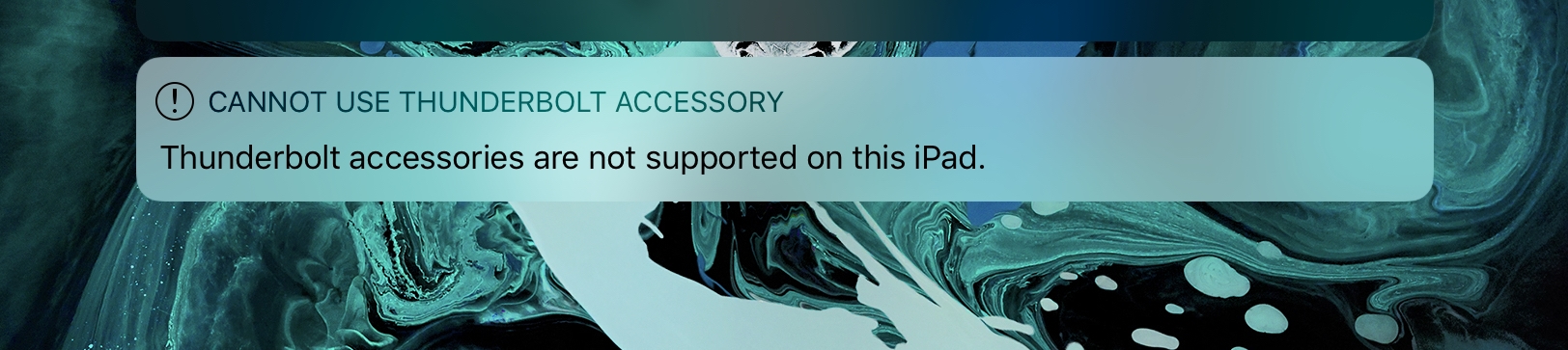 Thunderbolt iPad Pro 2018