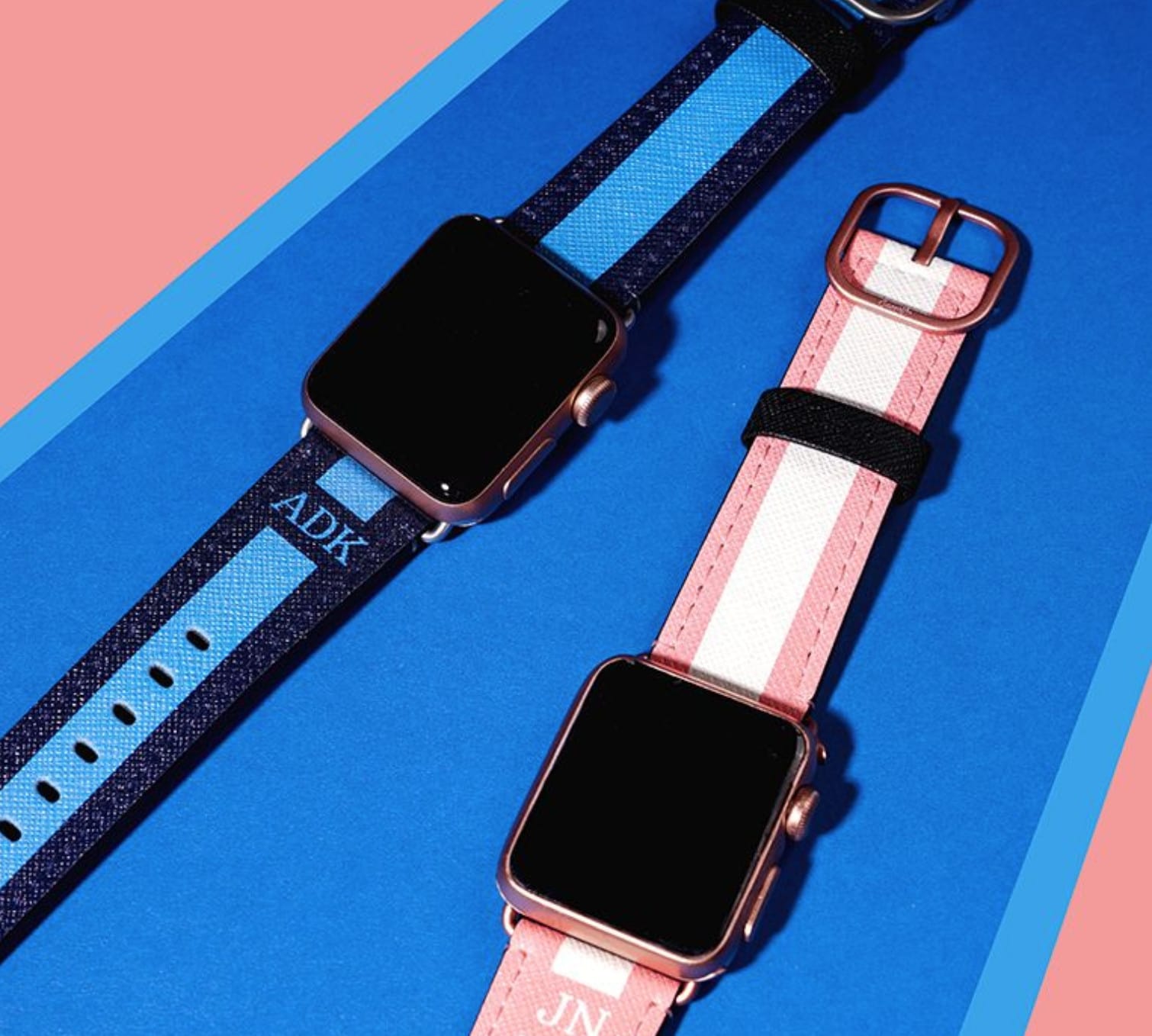 Casetify's saffiano leather printed bands pack a punch in style and durability.