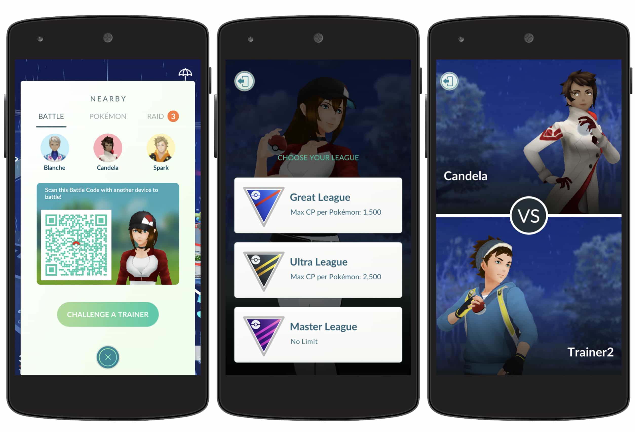 Pokémon Go trainer battles