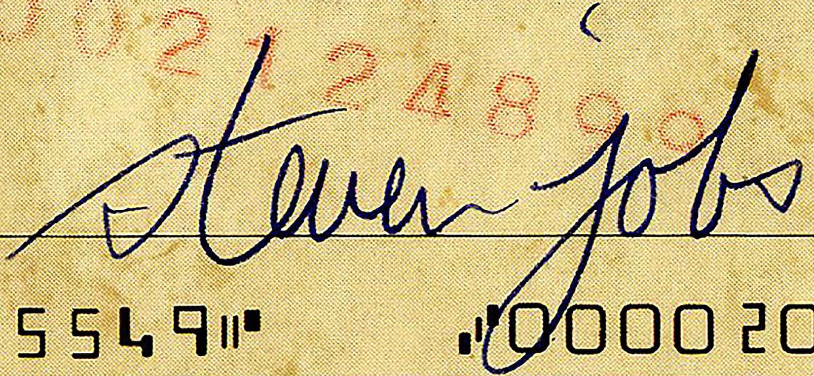 Steve Jobs autograph