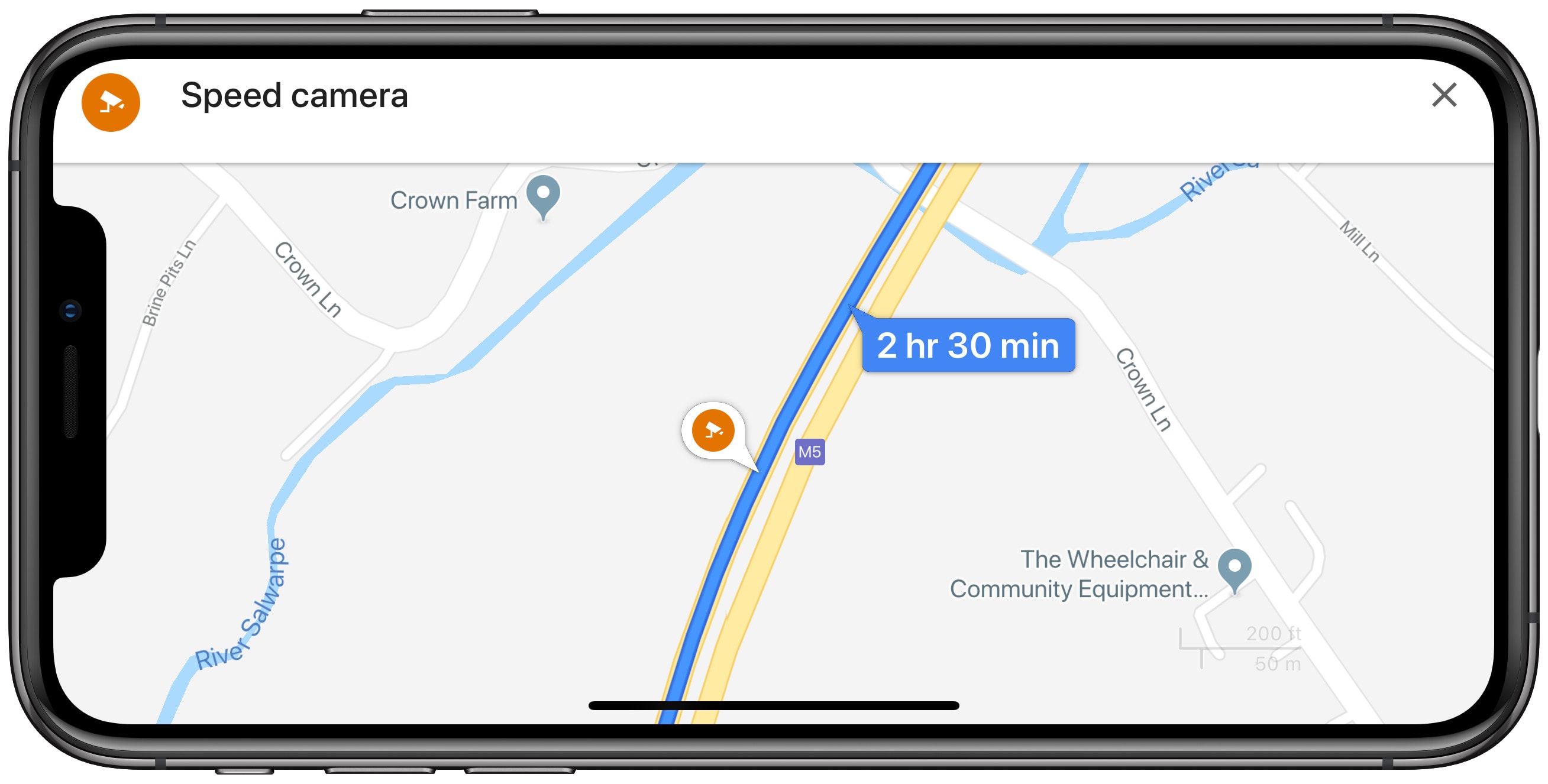 Google Maps speed traps