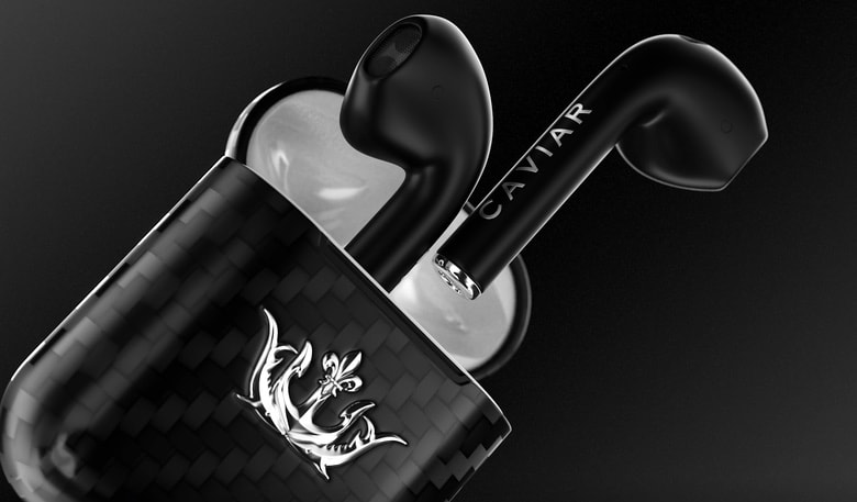 Caviar AirPods in black
