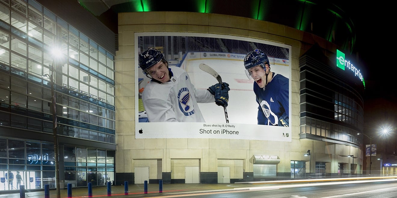 Ryan O'Reilly snapped this shot during a St. Louis Blues game with an iPhone XS.