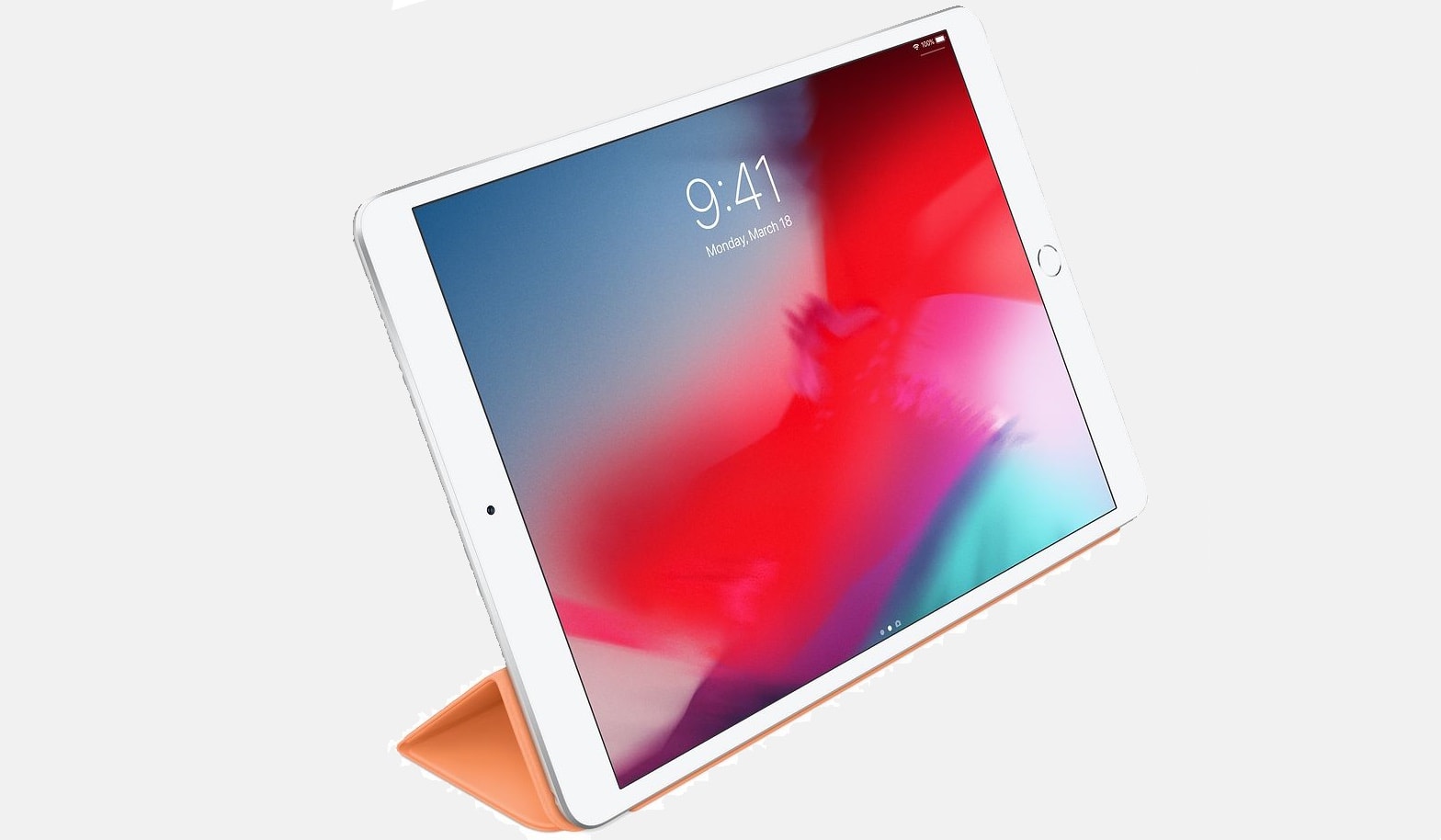 Here’s the Smart Cover for the latest iPad models in papaya.