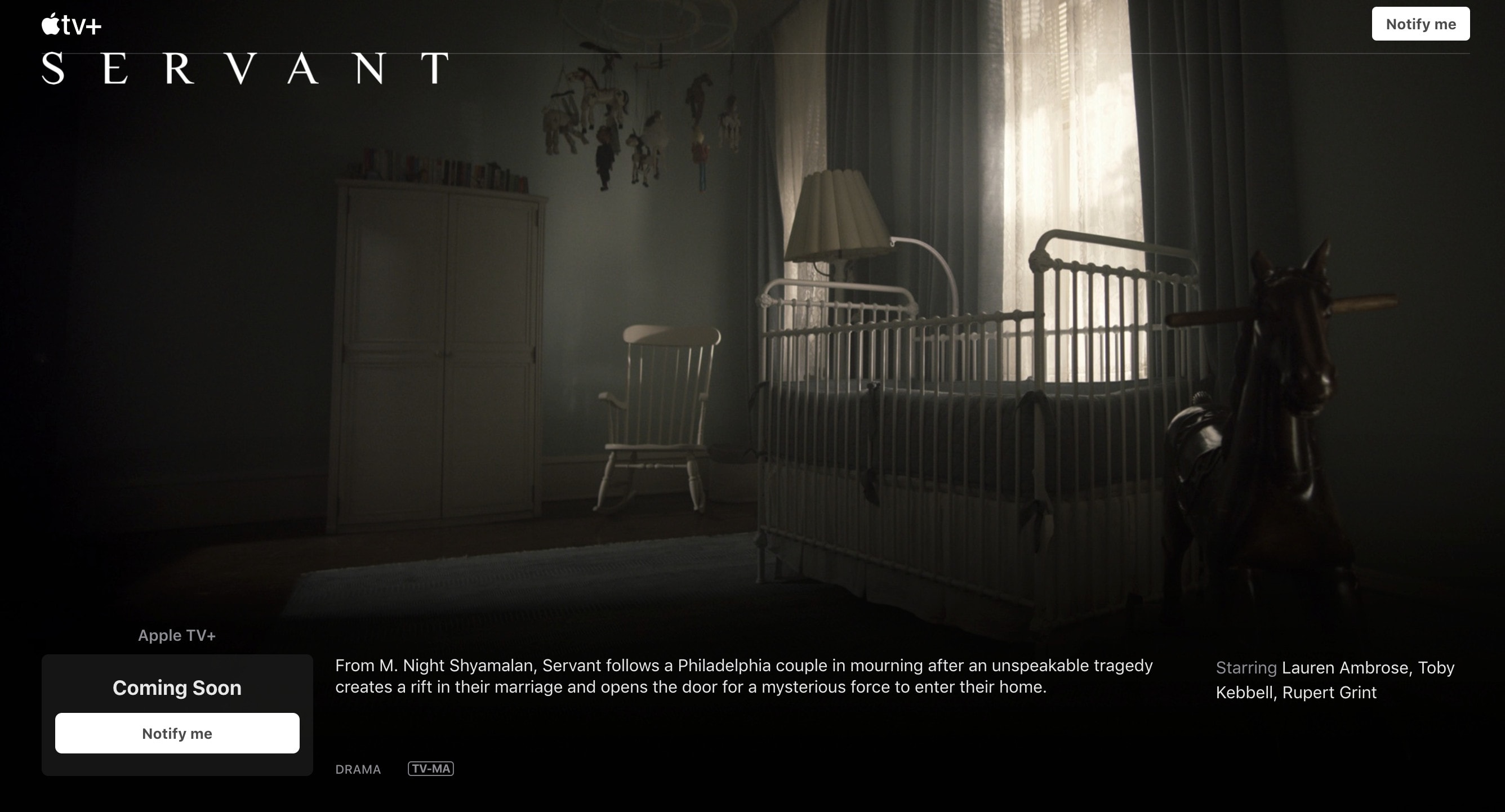 Servant is M. Night Shyamalan's new Apple TV+ show.