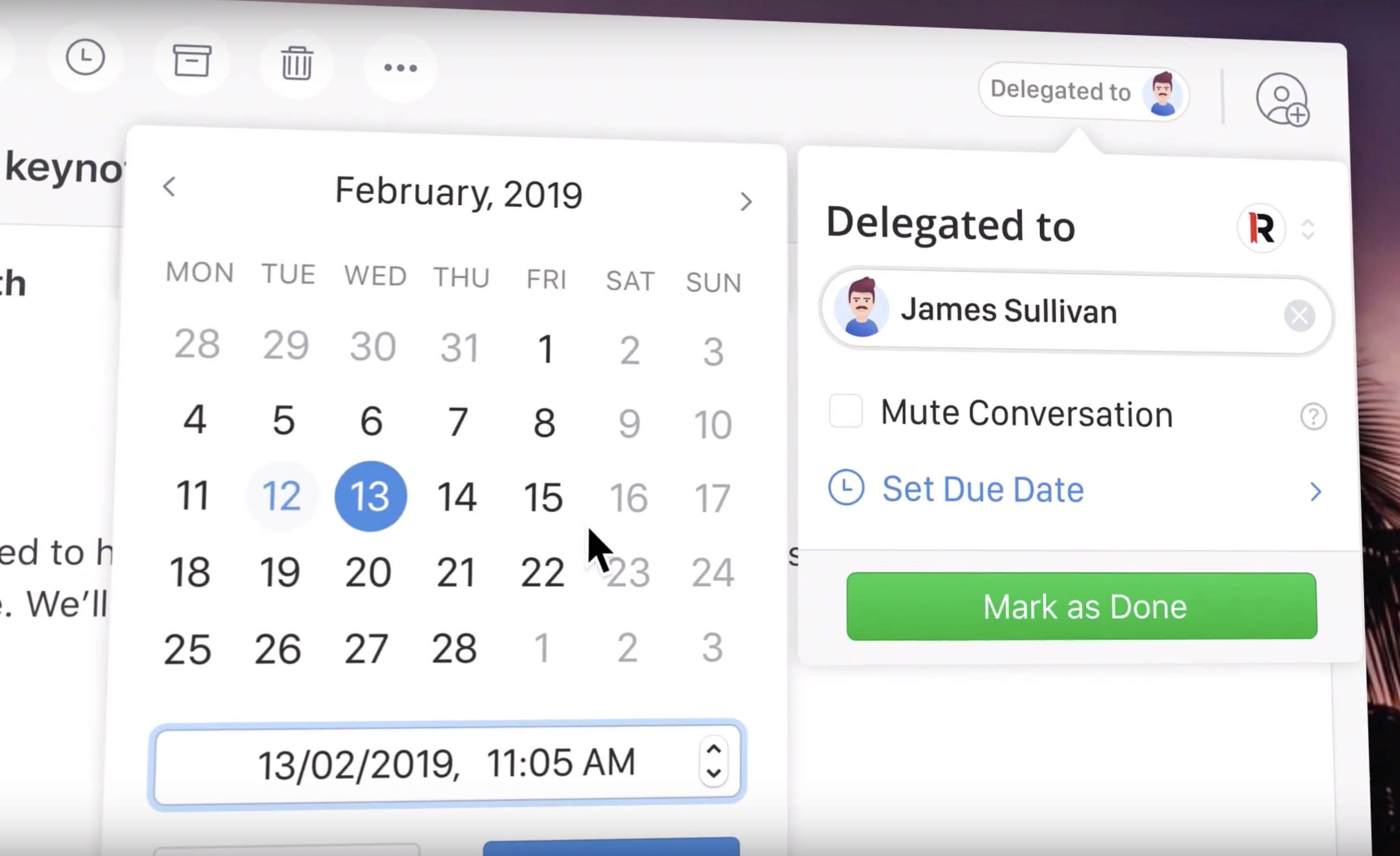 Spark delegate email