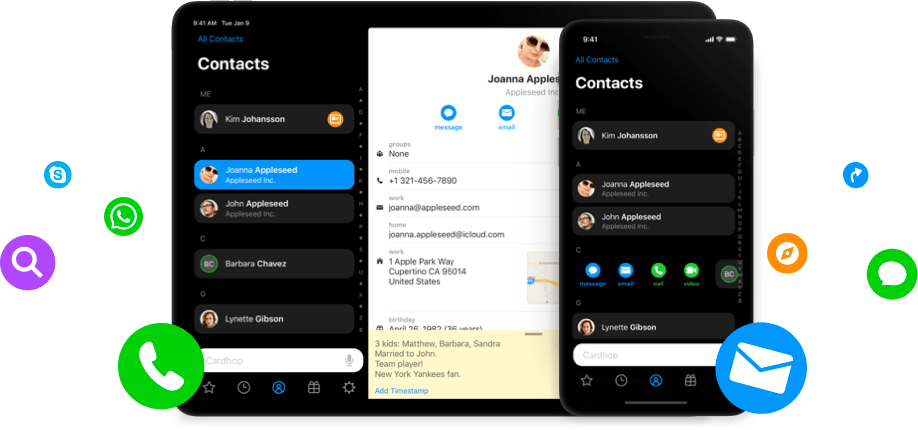 Cardhop for iOS